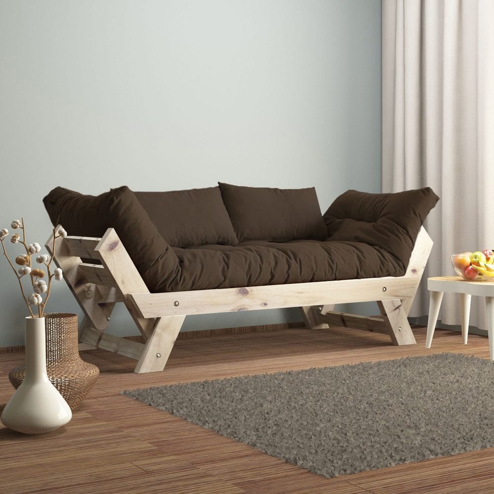 Zylar 2-sits B&auml;ddsoffa - Brun/Natur