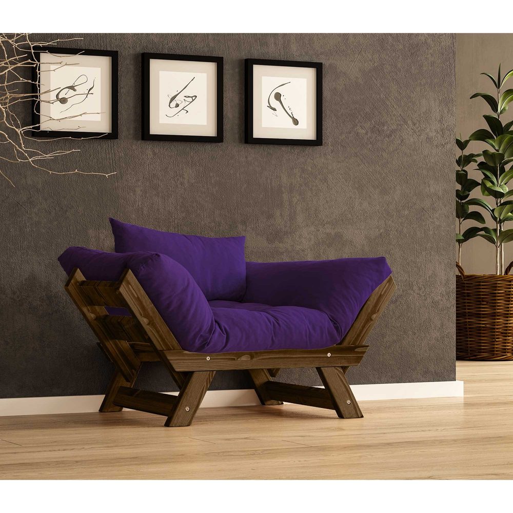 zylar 2-sits bäddsoffa - lila