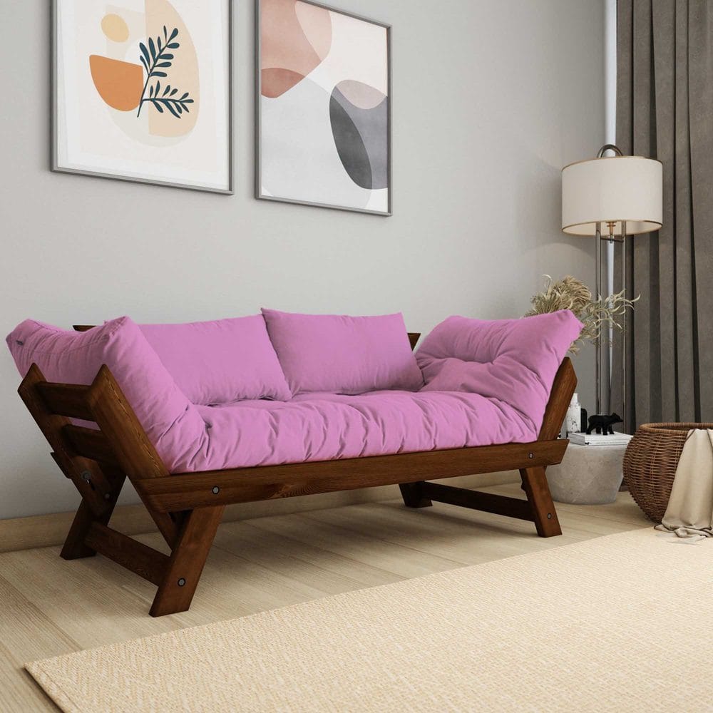Zylar 2-sits B&auml;ddsoffa - Rosa