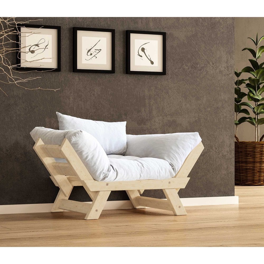 Zylar 2-sits B&auml;ddsoffa - Vit/Natur