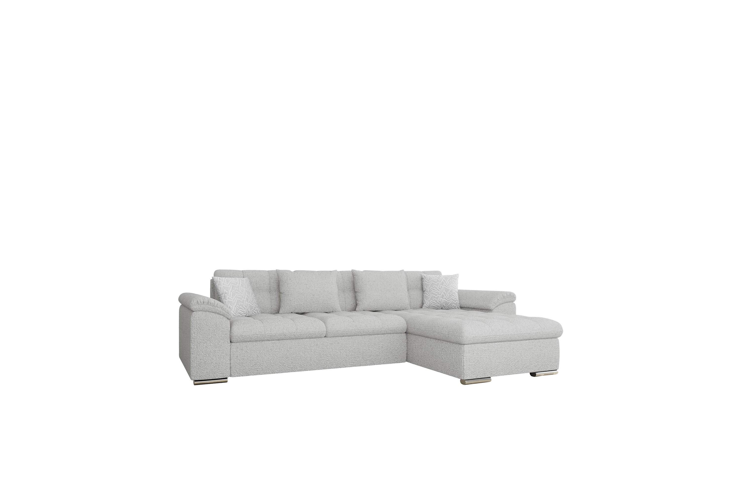 Camior Soffa med Divan 3-sits Ljusgrå