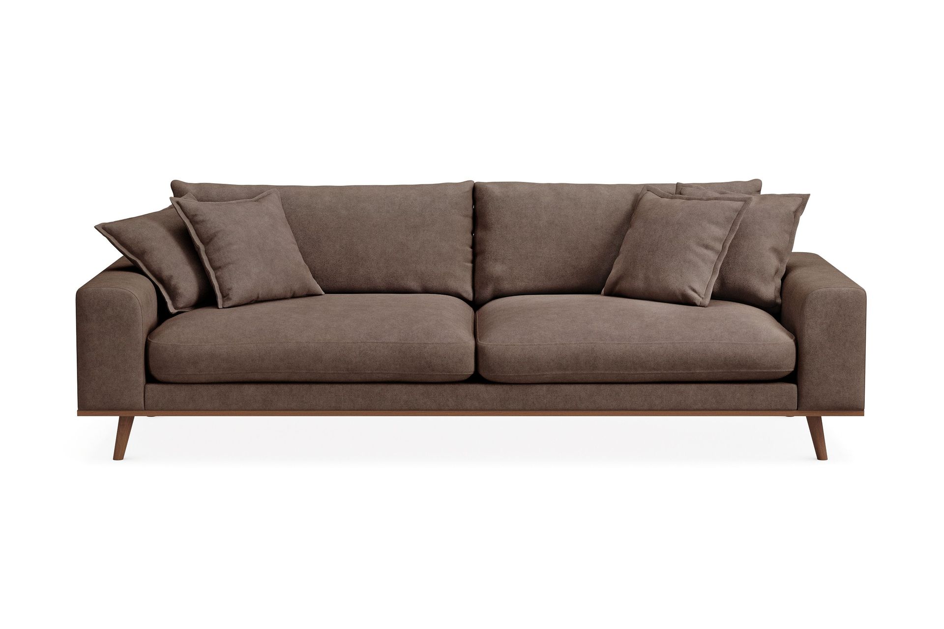 Copenhagen Premium Djup 4-sits Soffa i Chenille - M&ouml;rkbrun