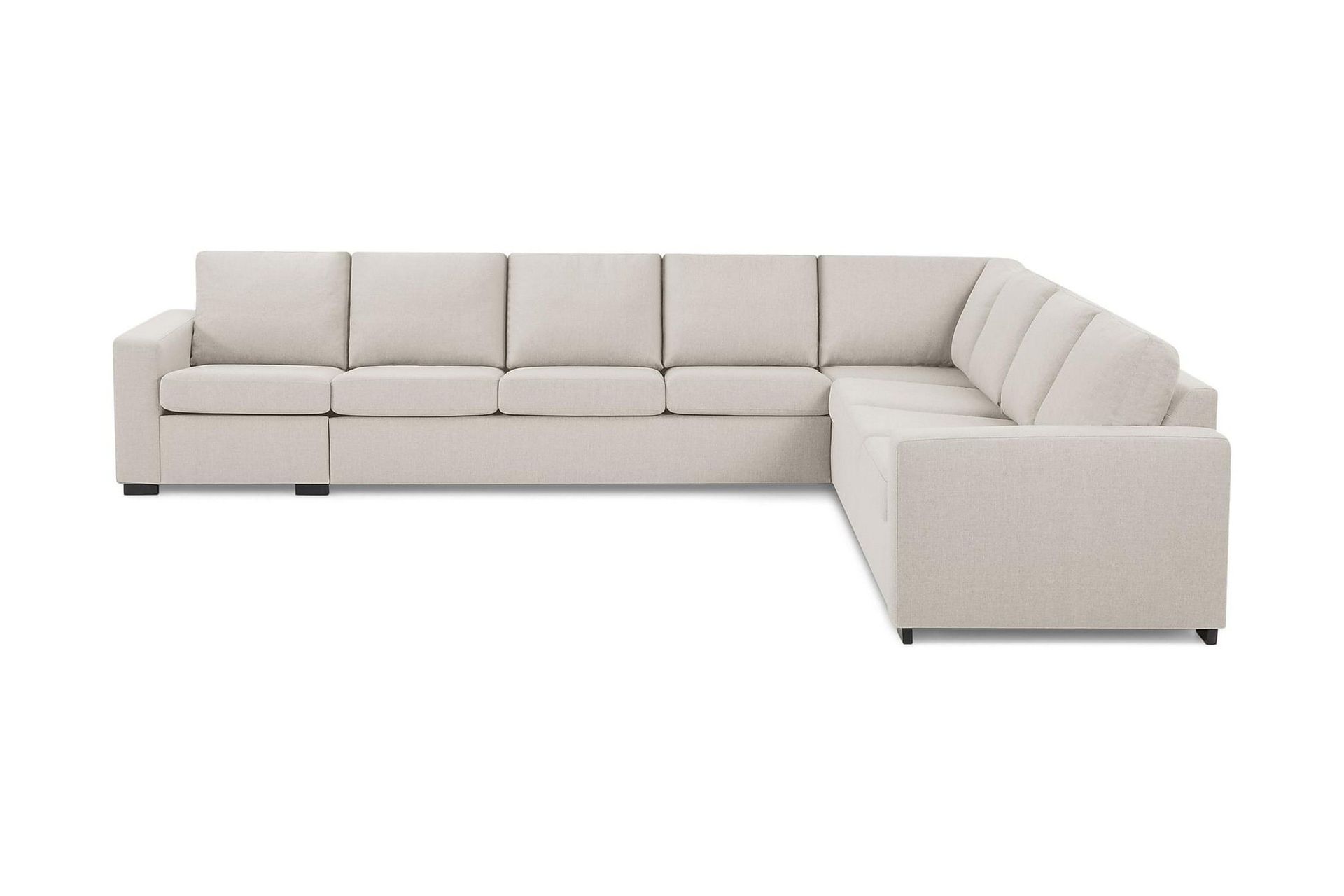 Crazy 7-sits V&auml;ndbar L-formad XX-Large H&ouml;rnsoffa i Tyg - Beige