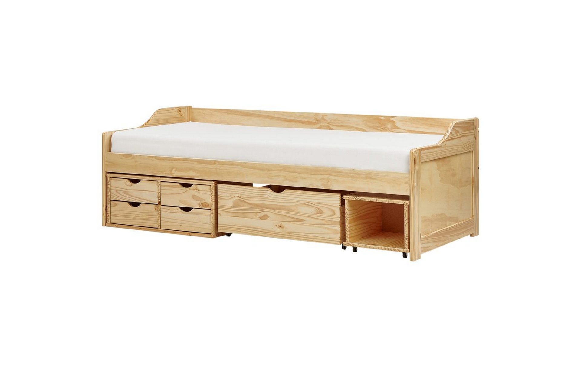dagbädd royville med förvaring ljus trä - ljus trä