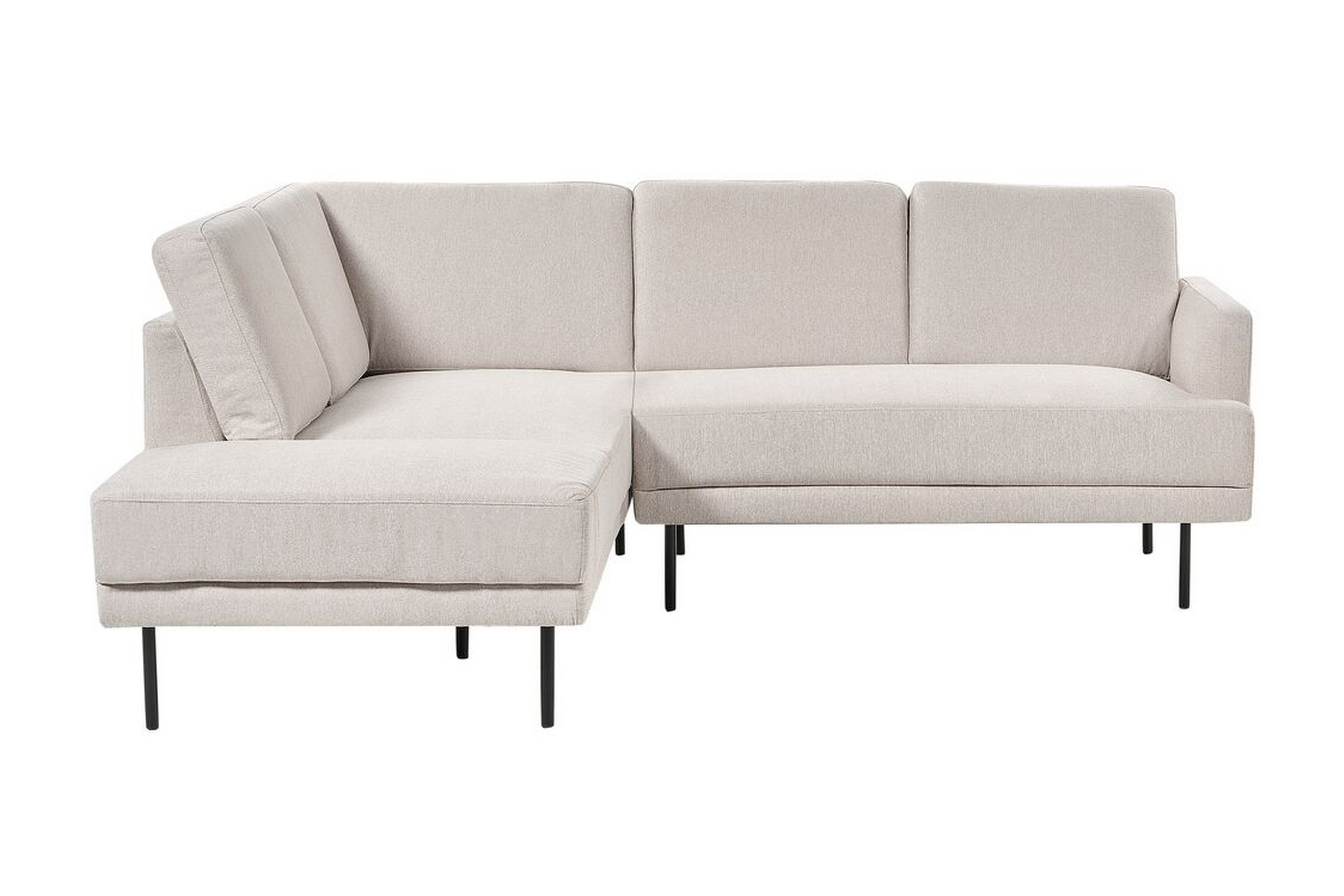Deajna Hörnsoffa 4-sits Beige/Svart