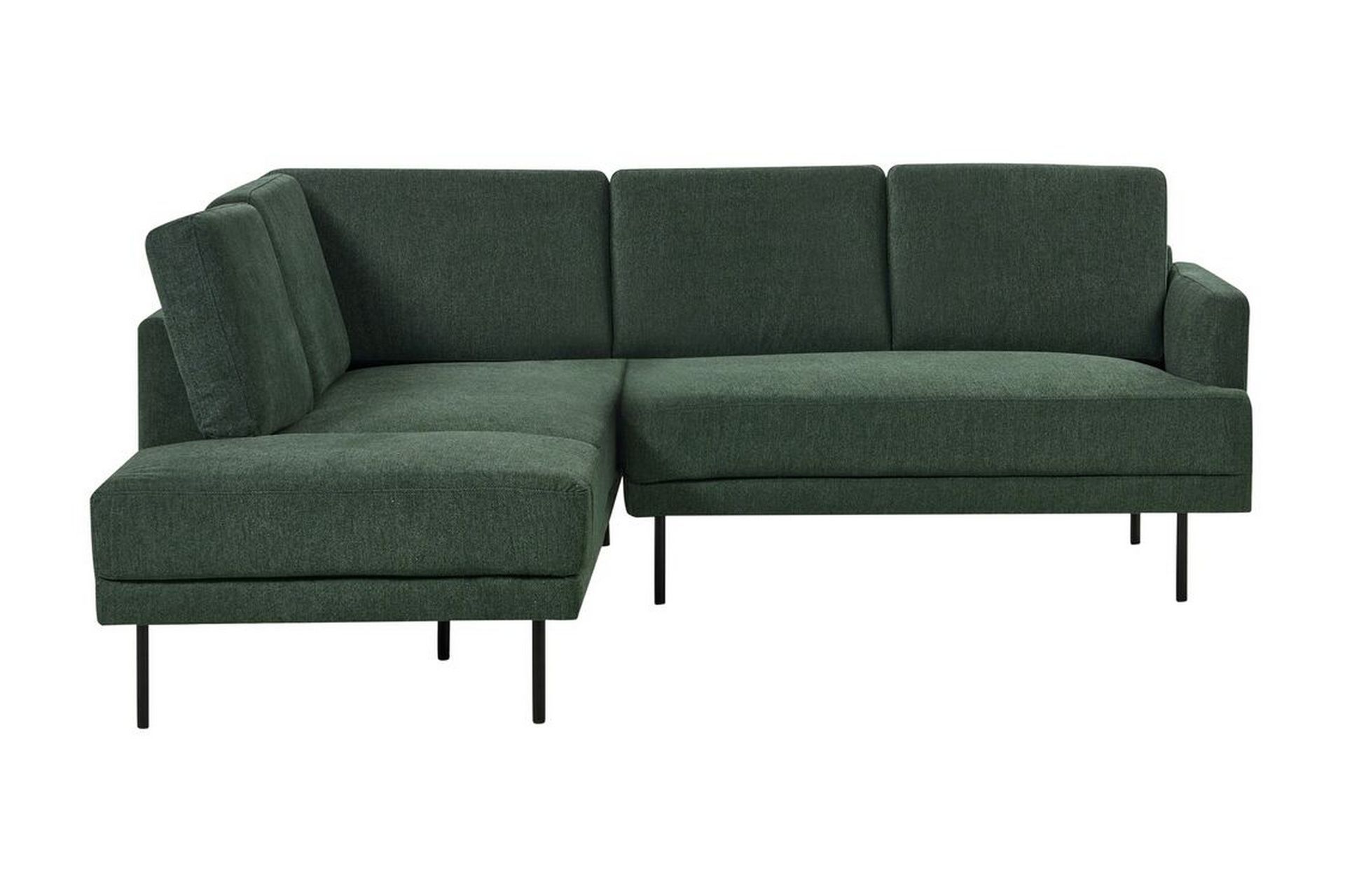 Deajna H&ouml;rnsoffa 4-sits - Gr&ouml;n/Svart