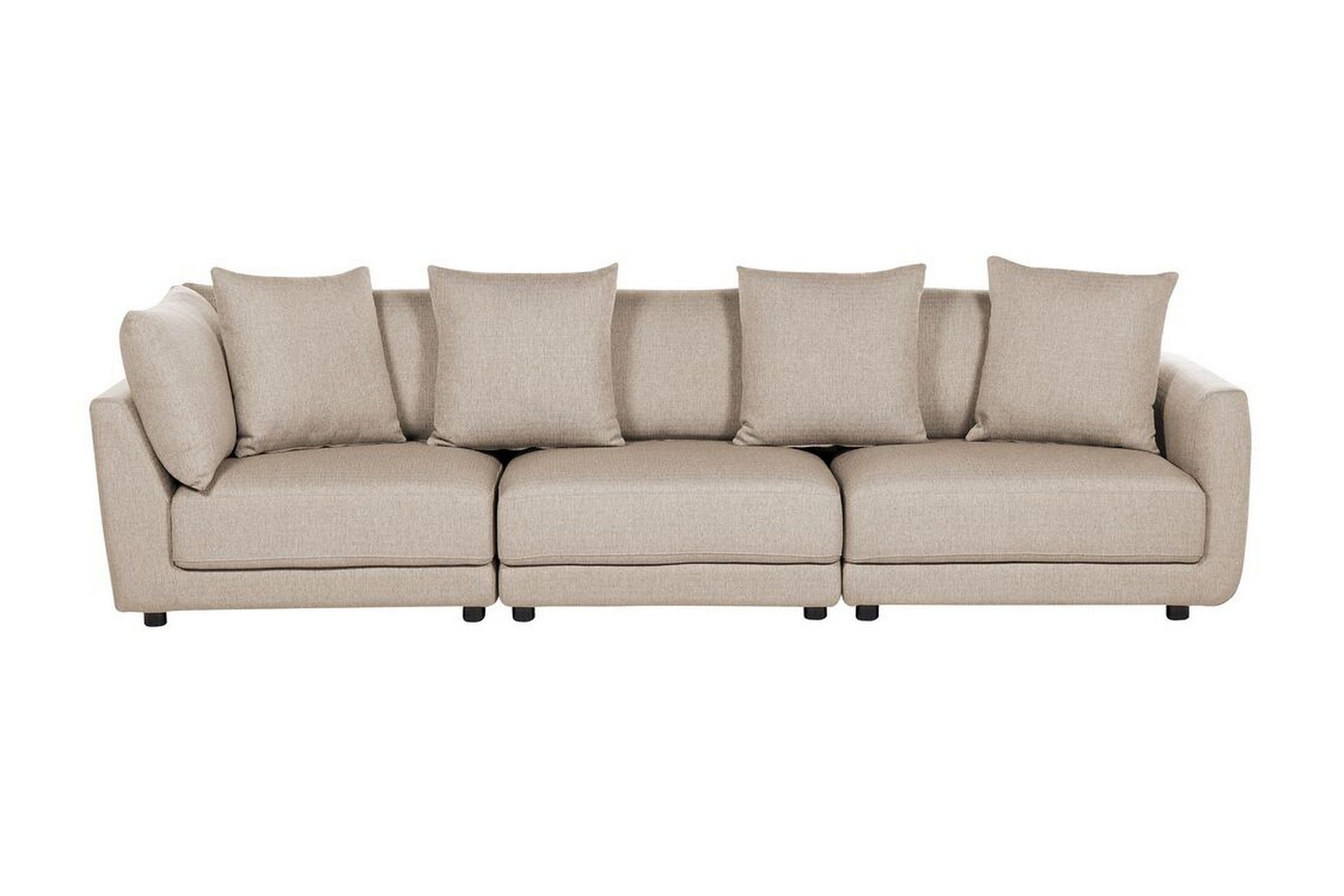 Delisha Soffa 3-sits - Beige/Svart