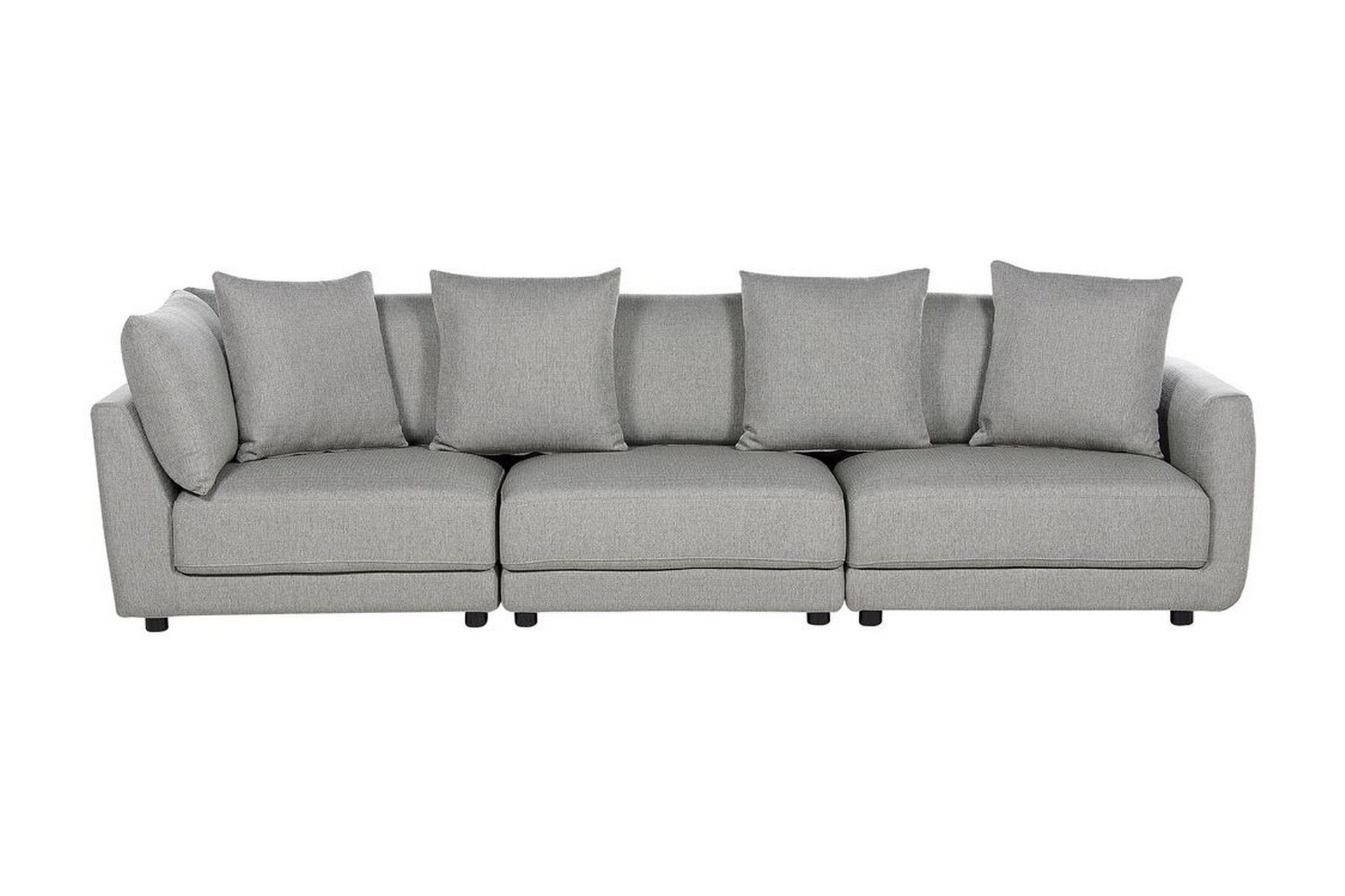 Delisha Soffa 3-sits - Gr&aring;/Svart