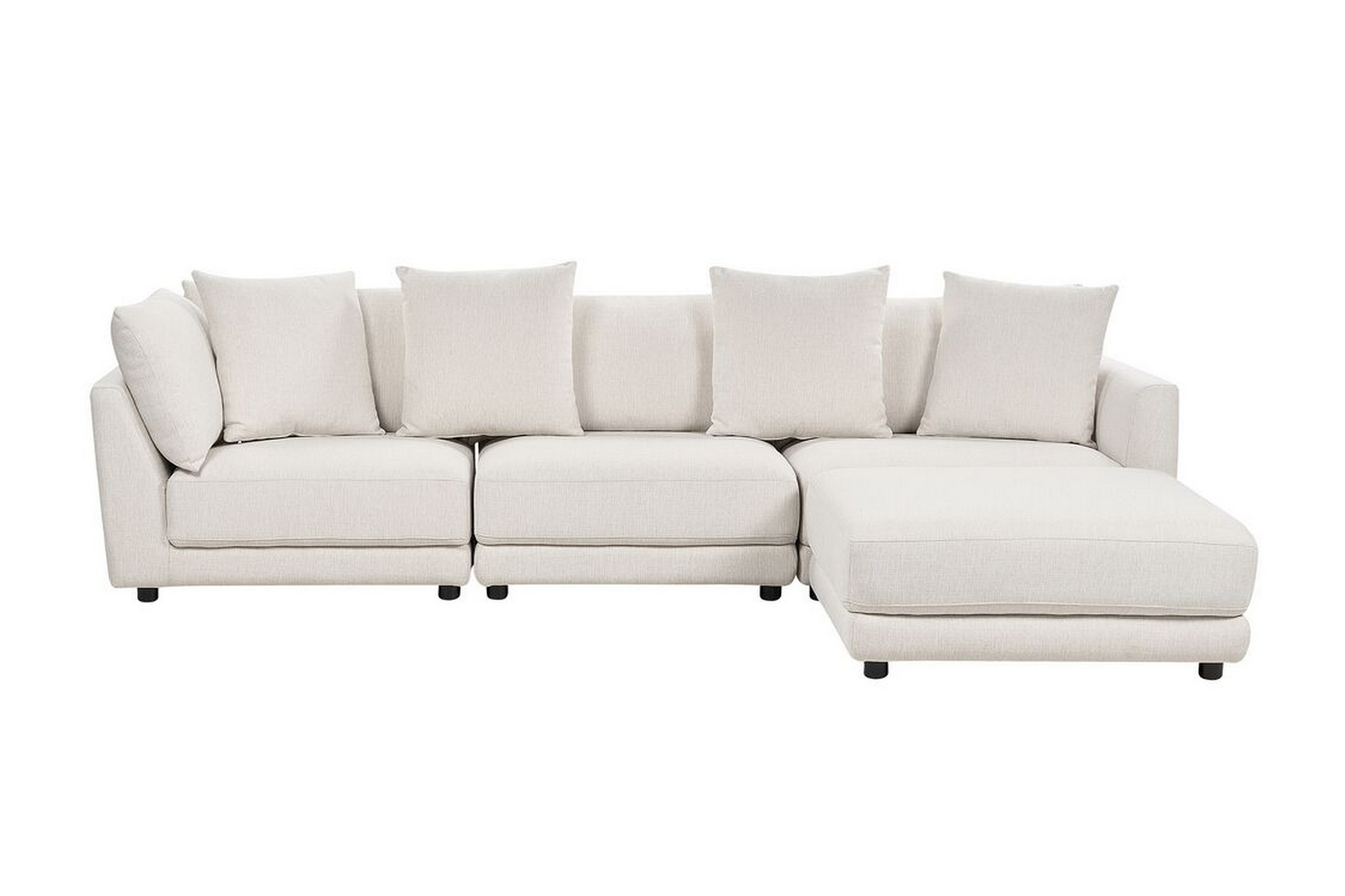 Delisha Soffa 3-sits Vit/Svart