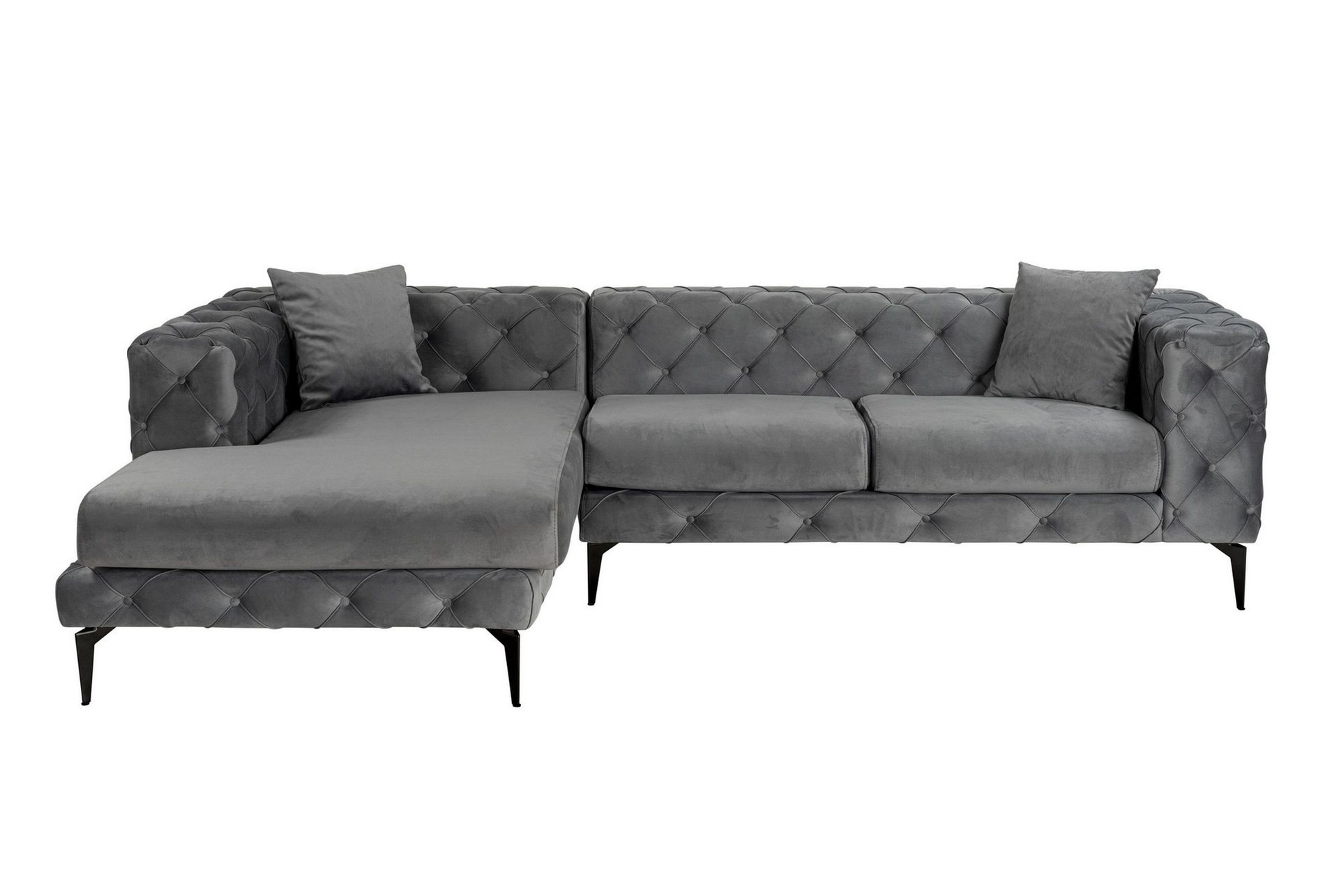 Beachport 3-sits Soffa med Divan V&auml;nster - Antracit