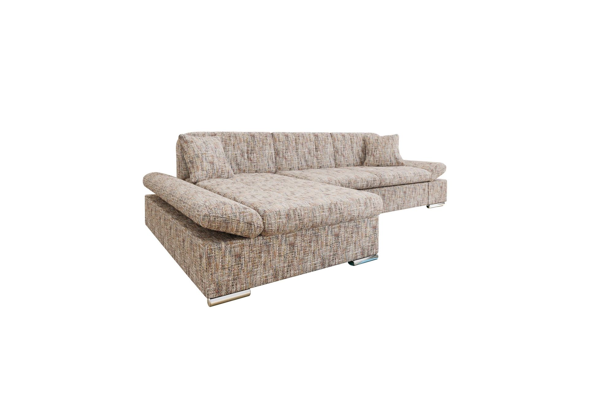 Djerra Soffa med Divan 3-sits - Flerf&auml;rgad/Beige