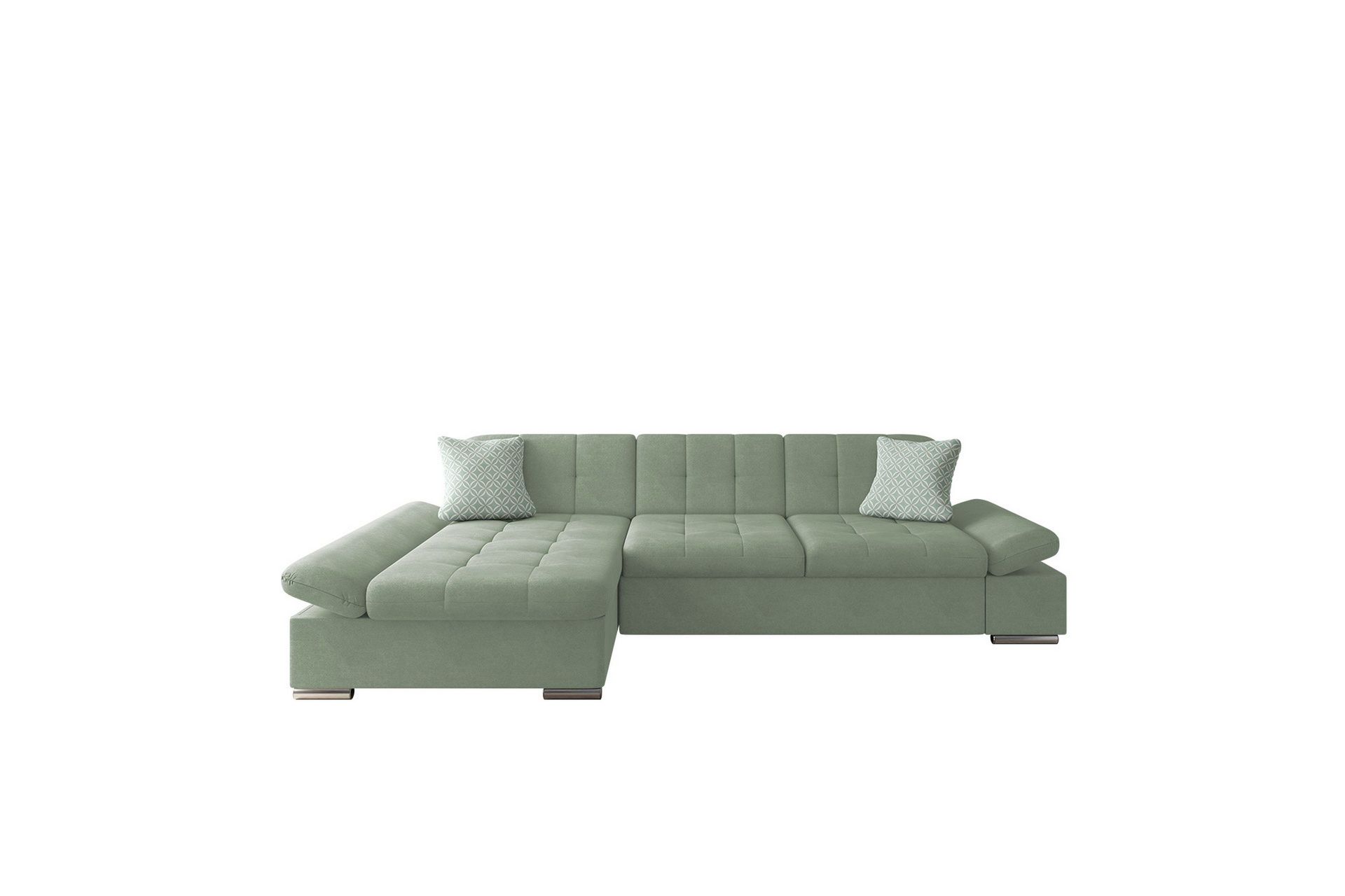 Djerra Soffa med Divan 3-sits - Gr&ouml;n
