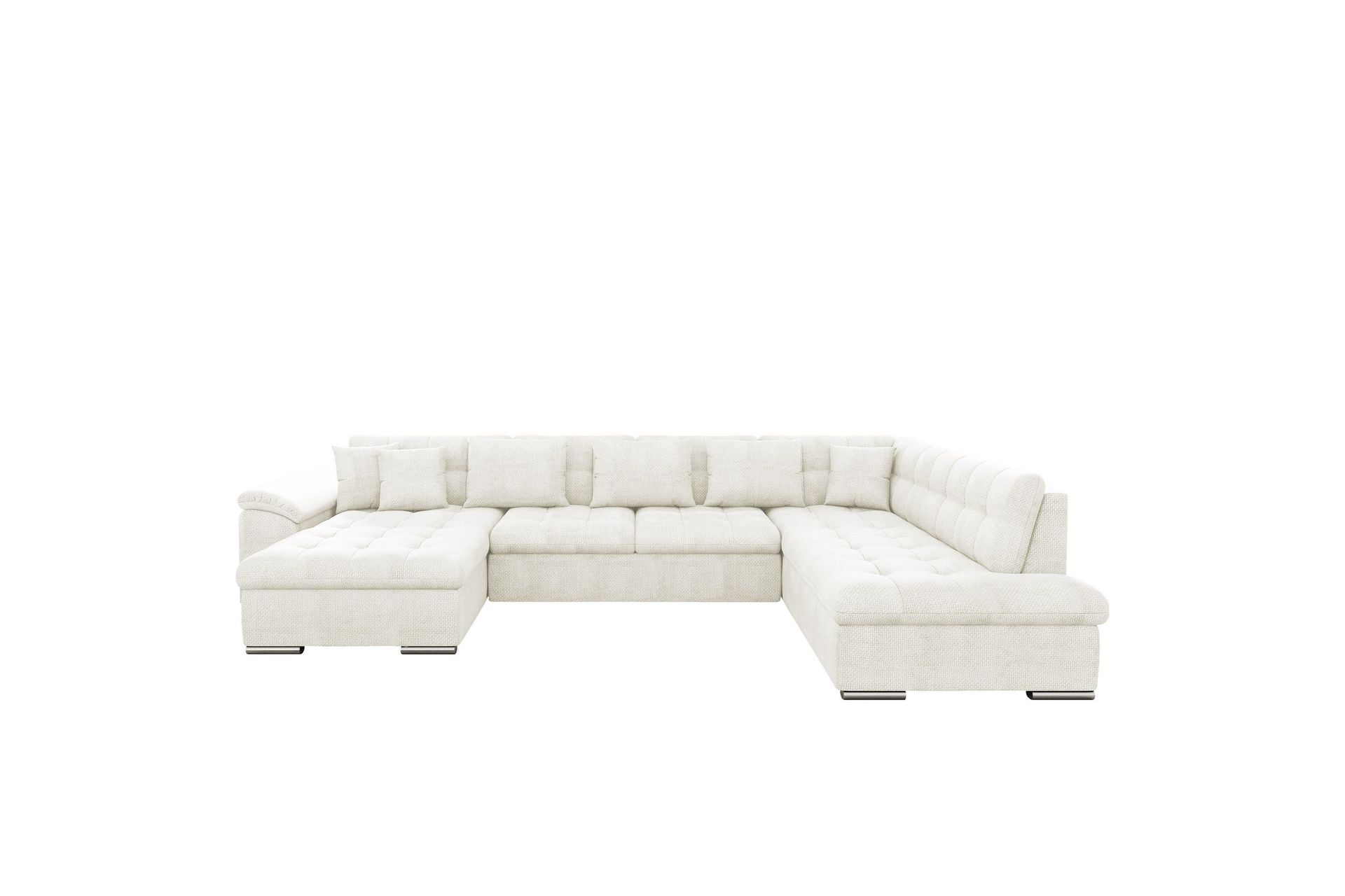 Dynir Soffa med Divan och Sch&auml;slong 4-sits - Vit