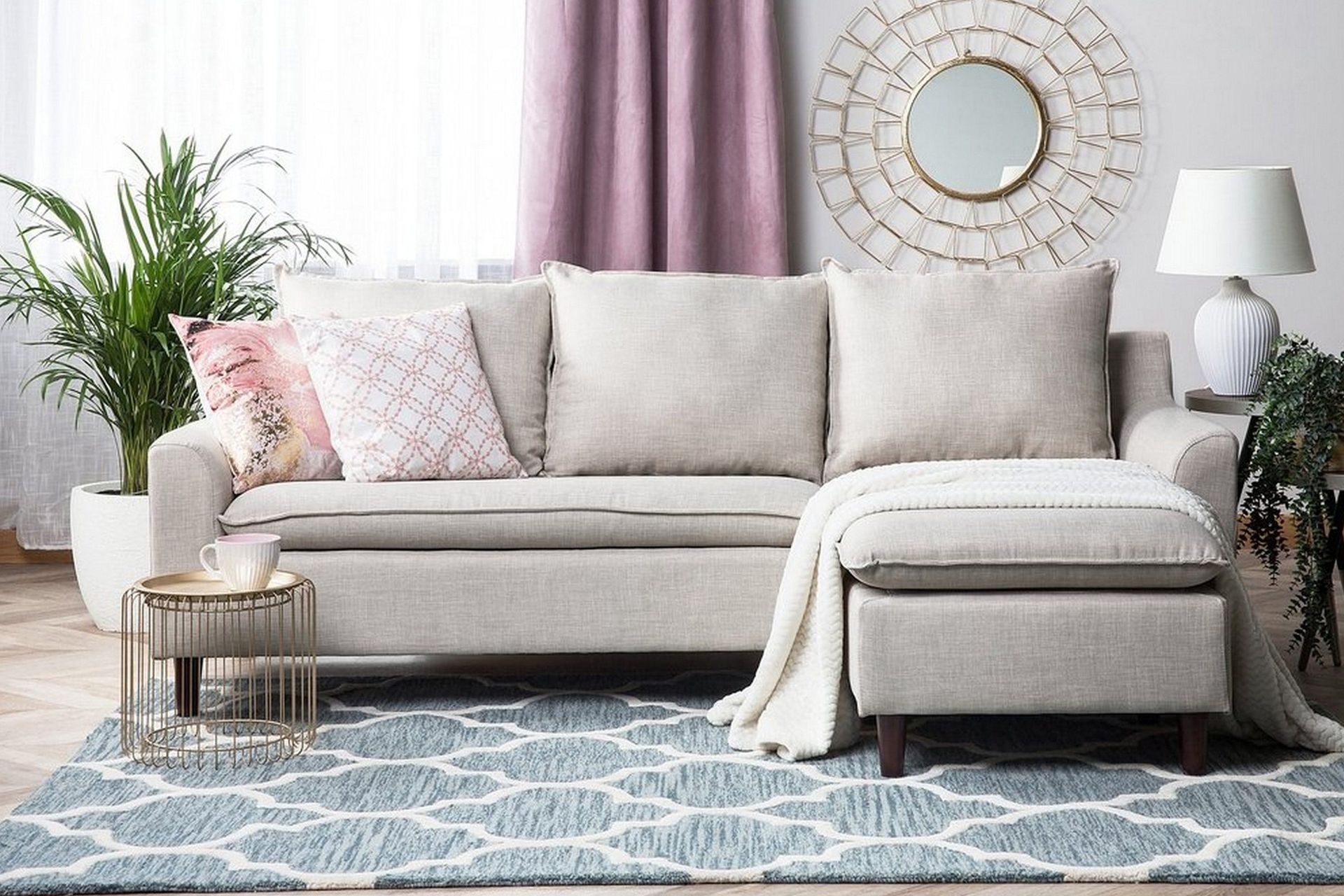 Elvenes Divansoffa 206 cm - Beige