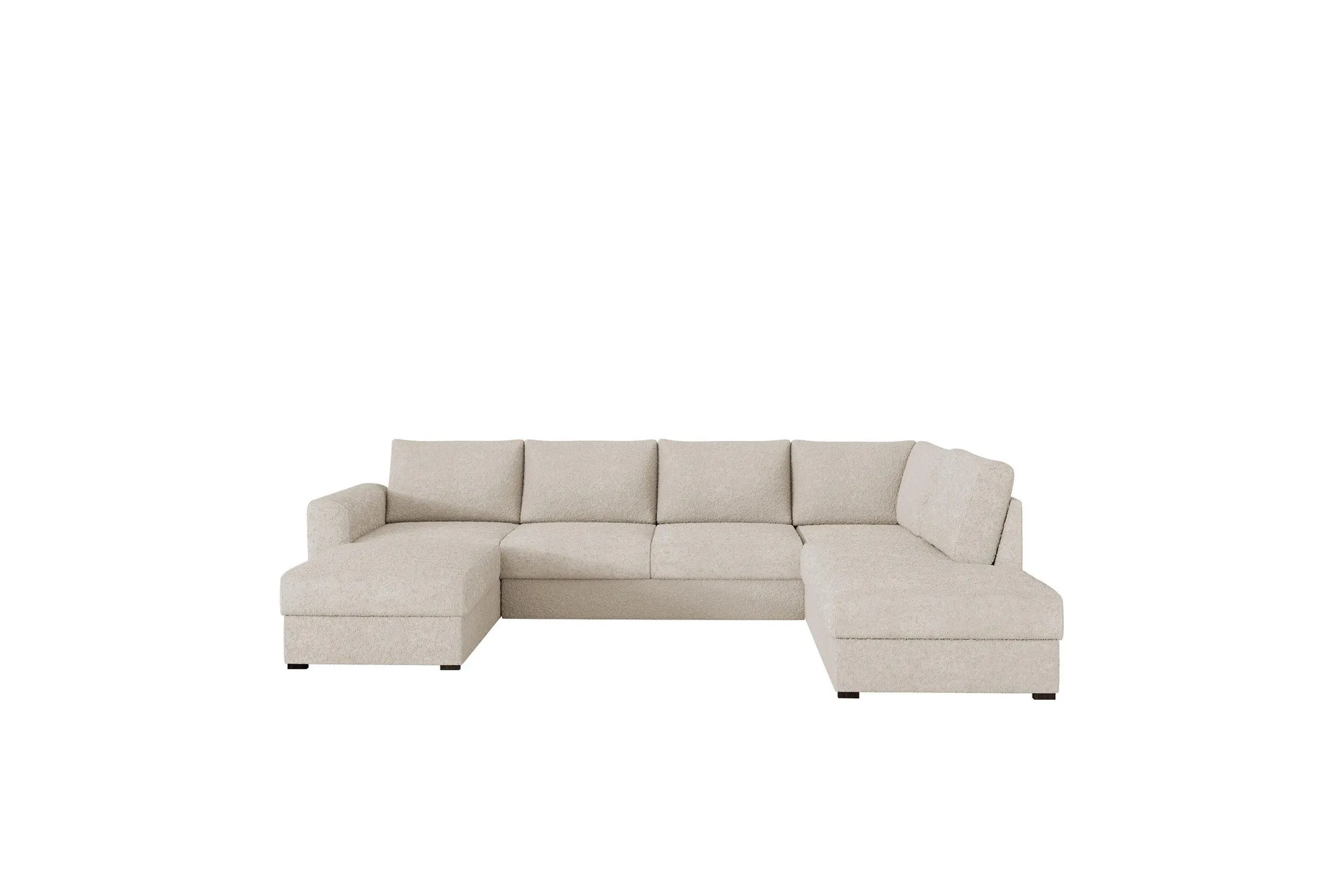 Taberk Soffa med Divan och Sch&auml;slong 4-sits - Beige