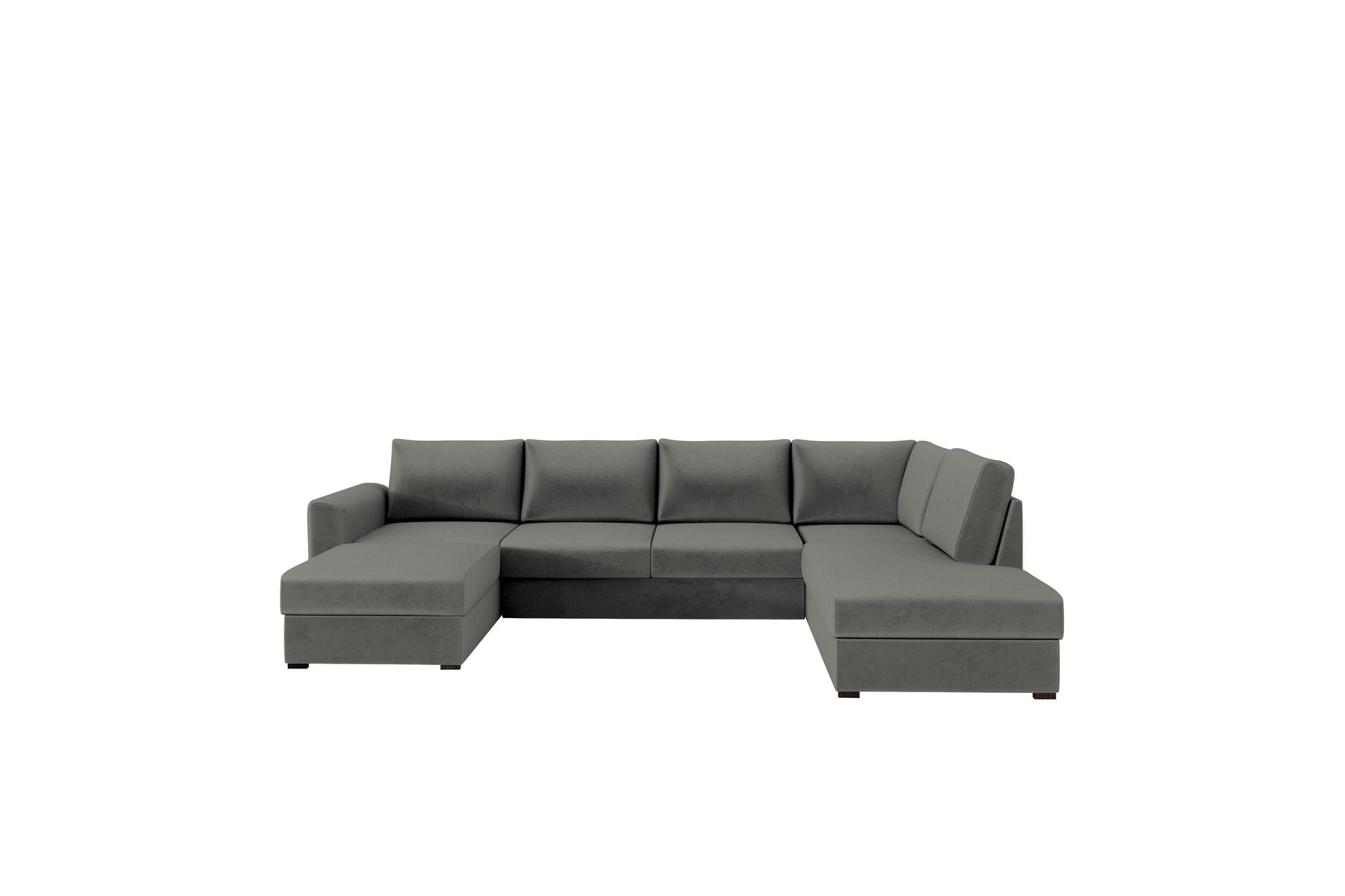 Taberk Soffa med Divan och Sch&auml;slong 4-sits - Gr&aring;