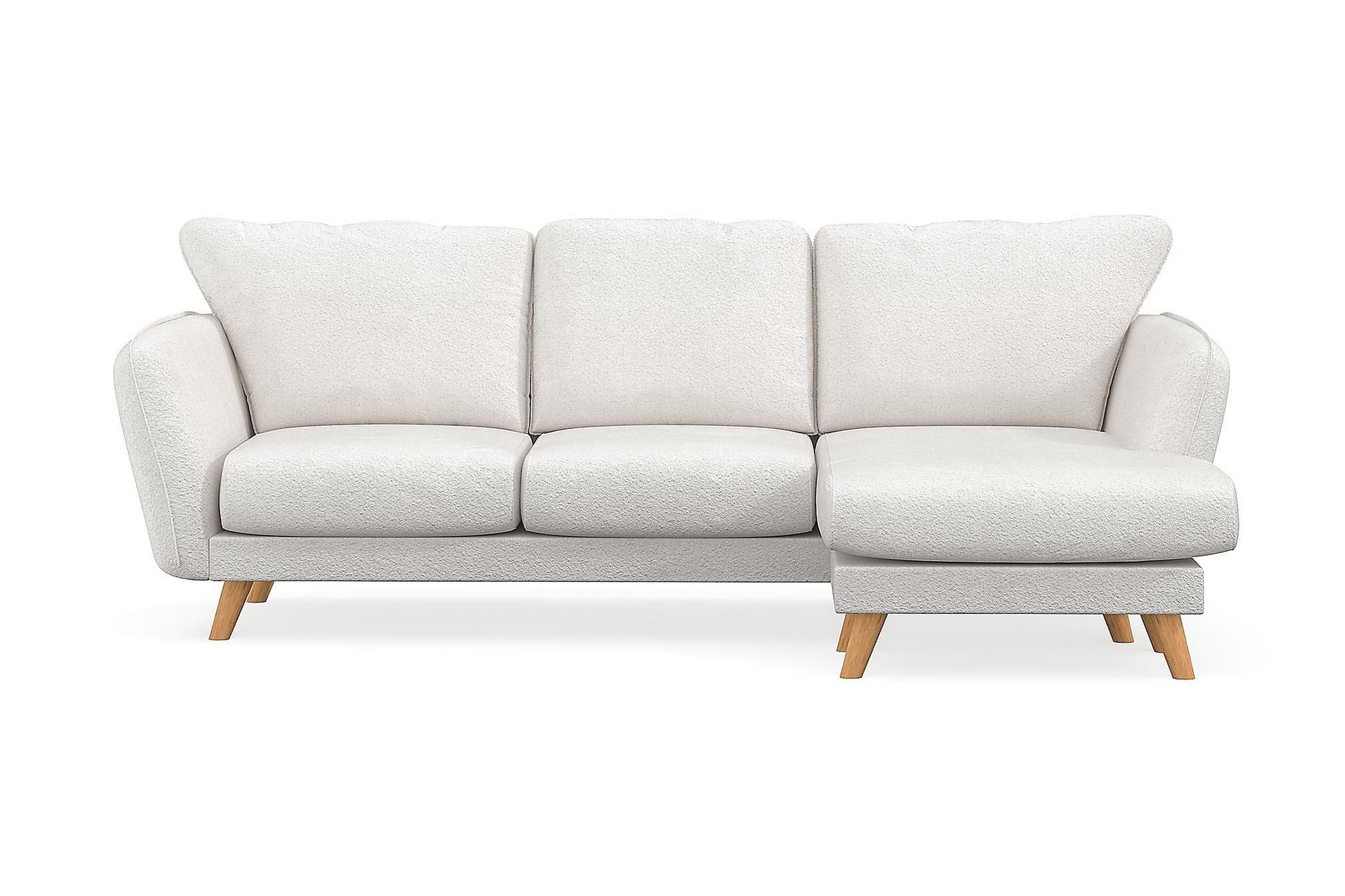 Trend Lyx 3-sits Divansoffa Höger VitBouclé