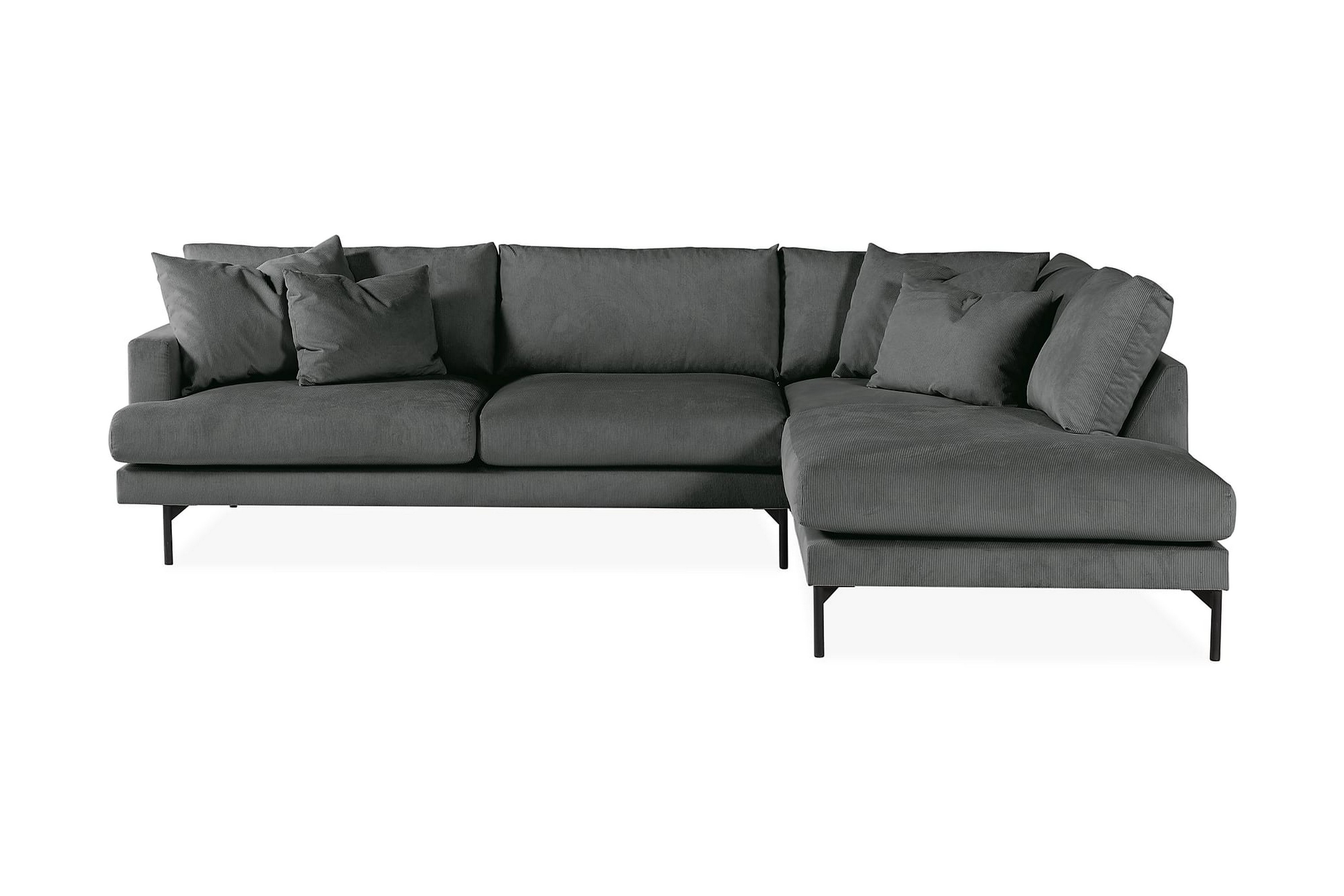 4-sits Soffa med Schäslong Menard Höger Grå