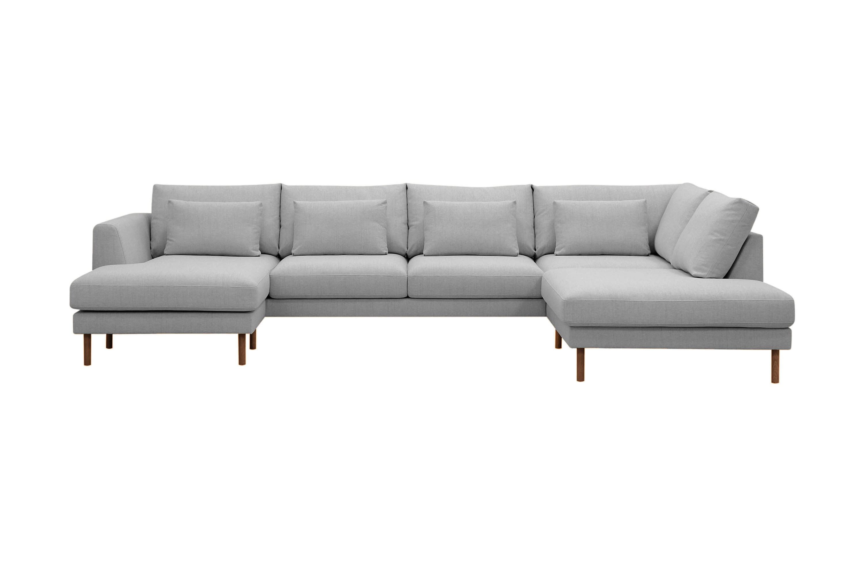 4-sits U-Soffa Florenz med Divan Vänster Ljusgrå