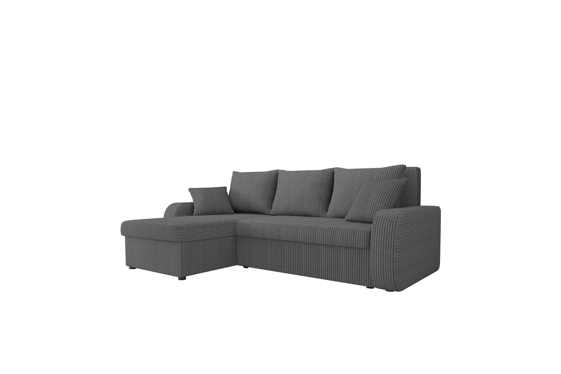 Alvared Soffa med Divan 3-sits - M&ouml;rkgr&aring;