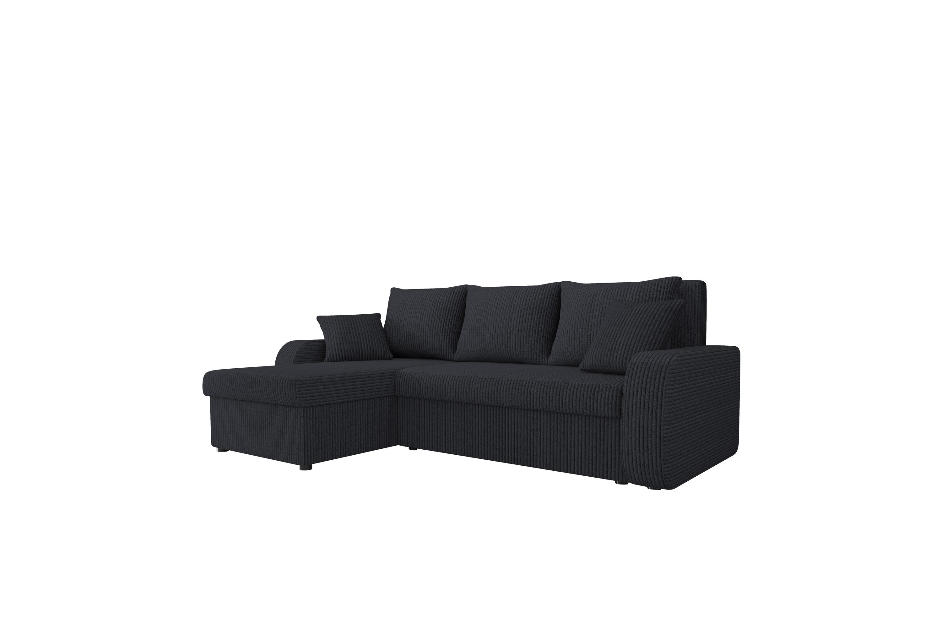 Alvared Soffa med Divan 3-sits Svart