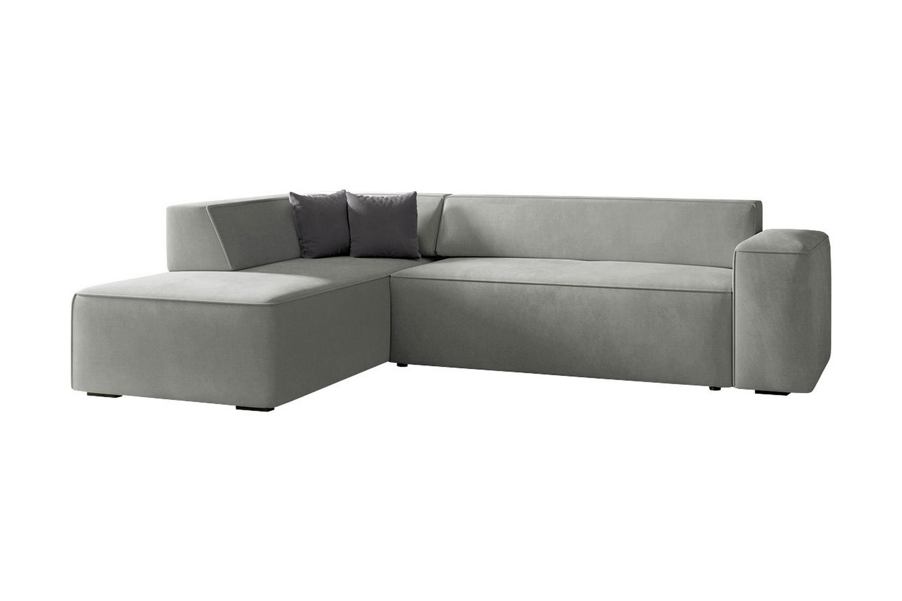 Bezvez 6-sits Soffa Höger Ljusgrå