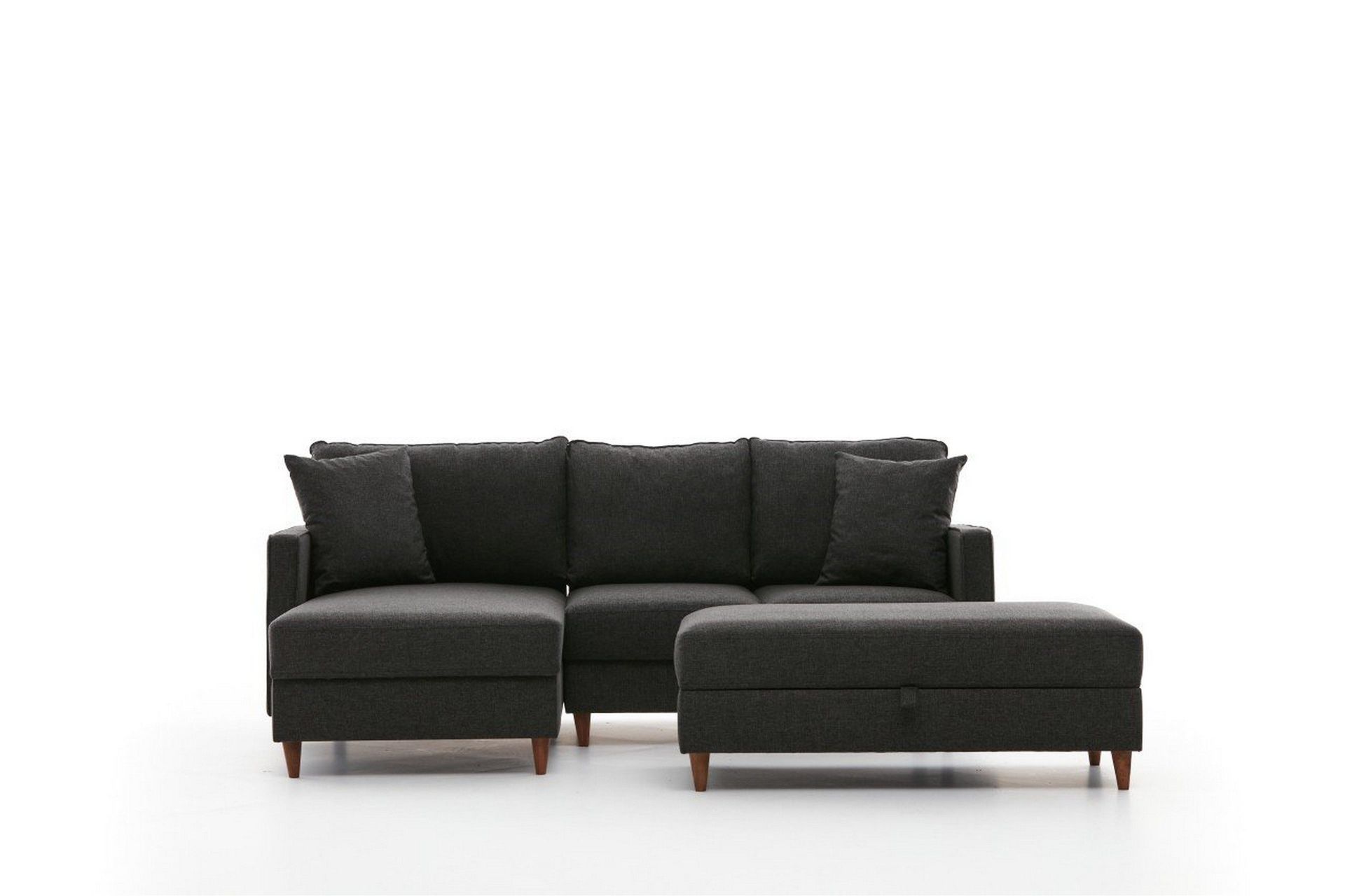 Braneles Soffa m. Divan 4-sits - Antracit