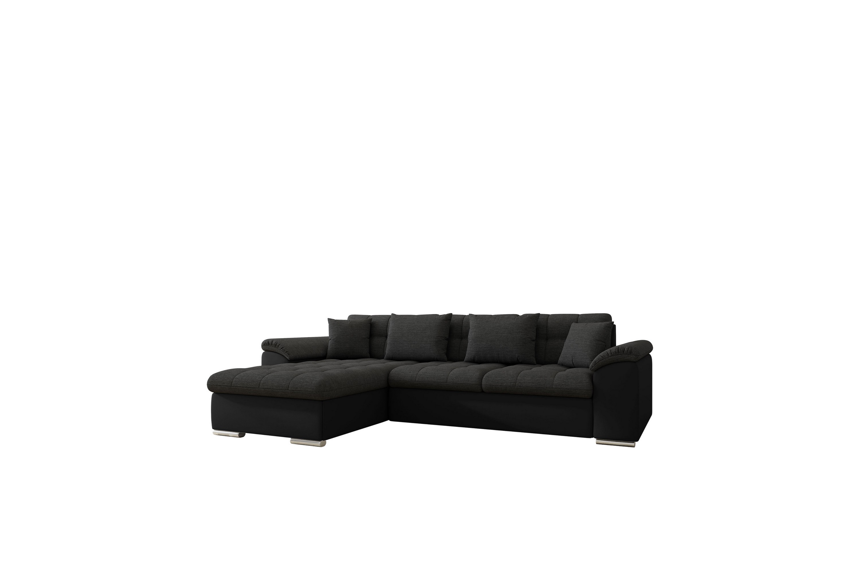 Camior Soffa med Divan 3-sits Svart