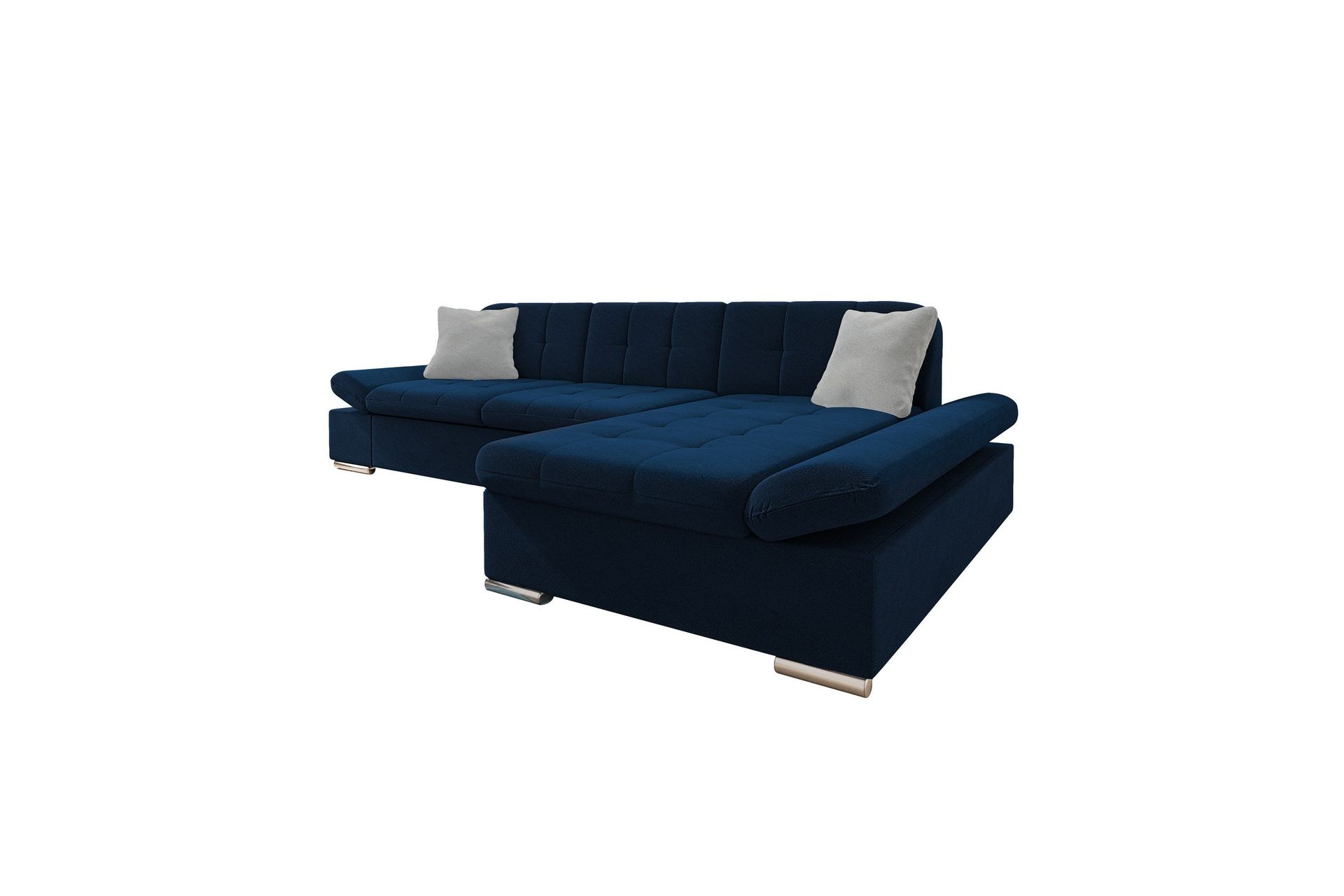 Djerra Soffa med Divan 3-sits - Bl&aring;/Ljusgr&aring;