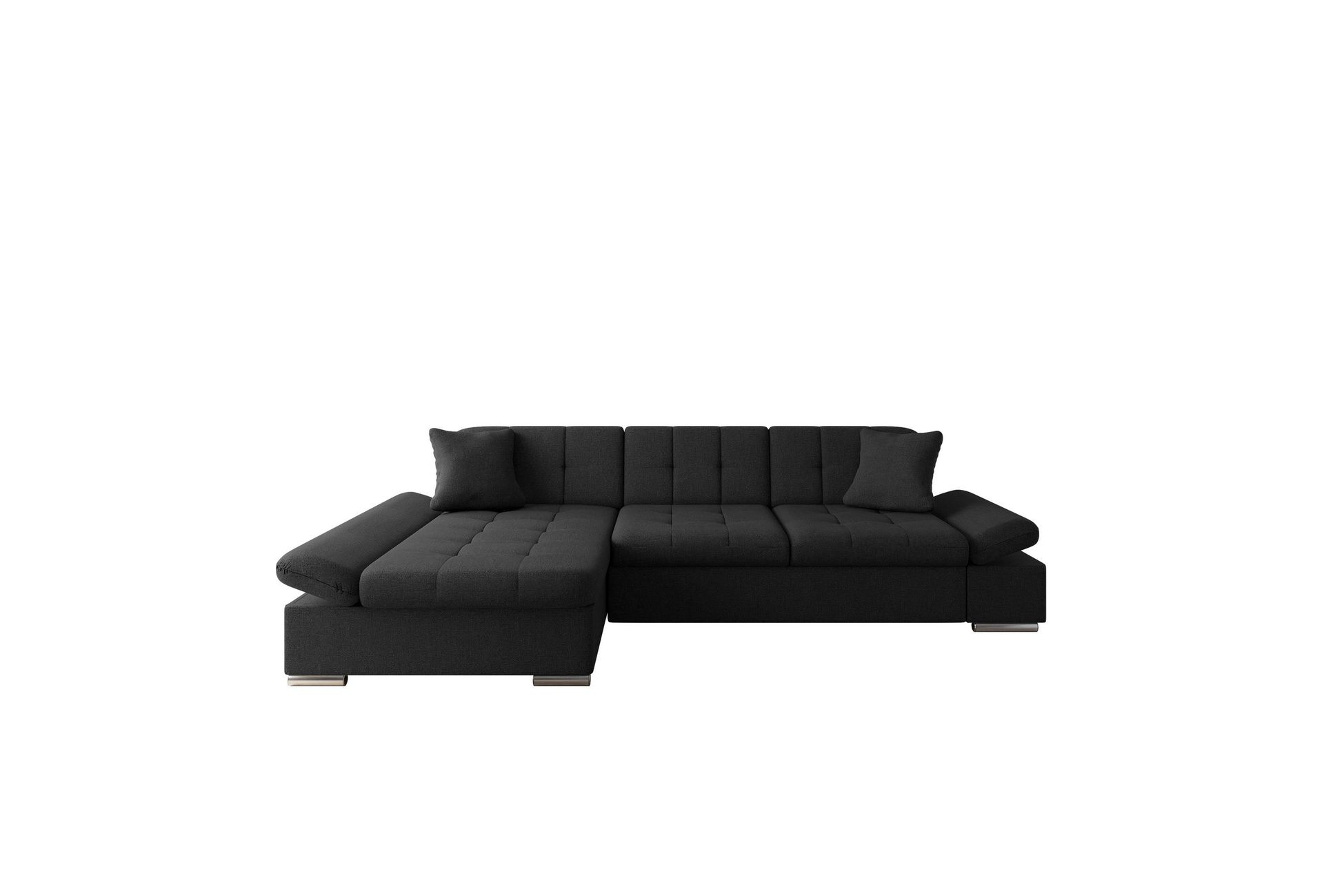 Djerra Soffa med Divan 3-sits - Svart
