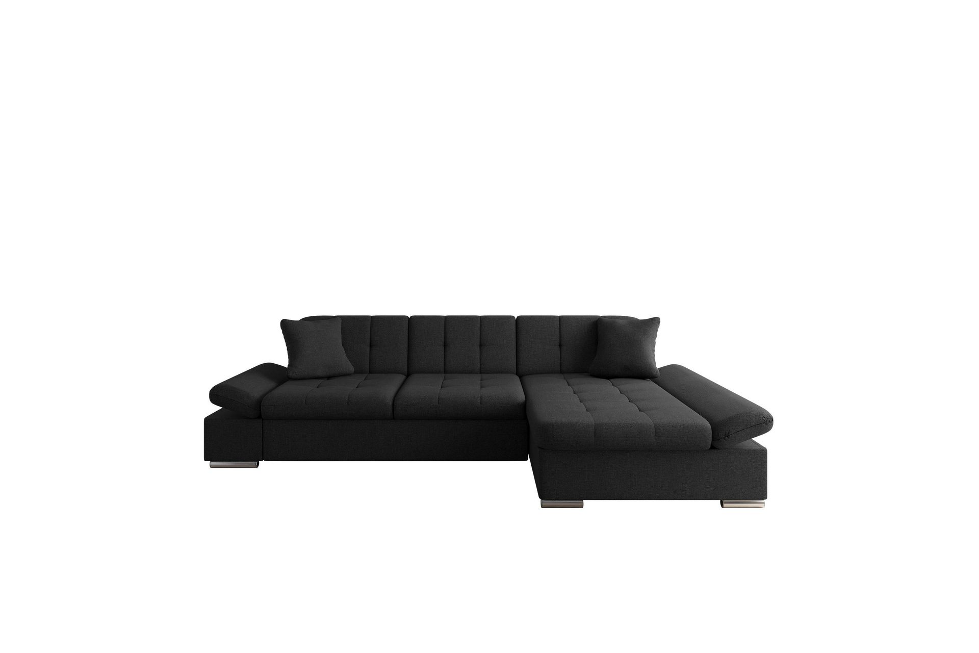 Djerra Soffa med Divan 3-sits - Svart