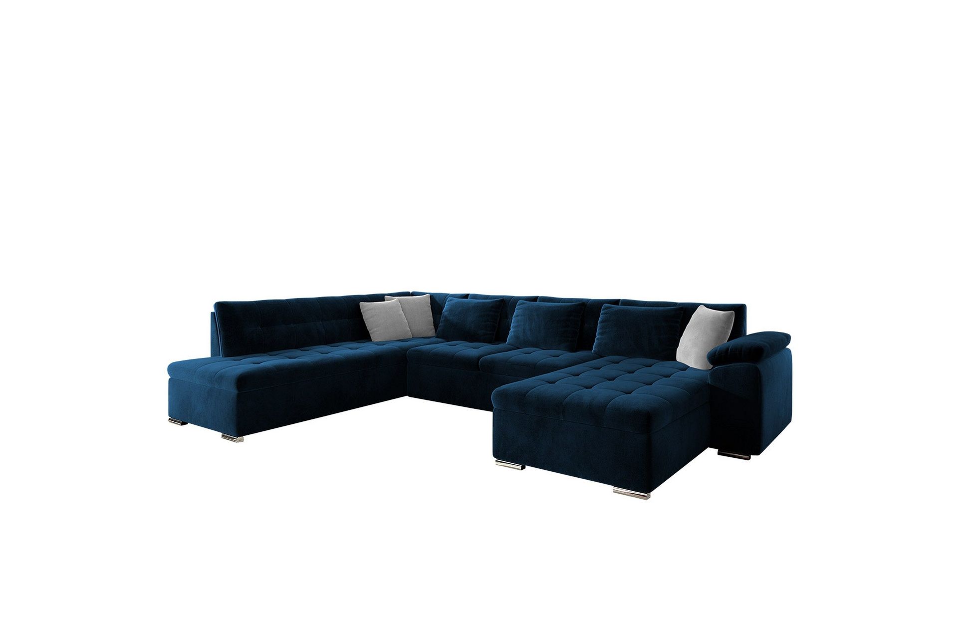 Dynir Soffa med Divan och Sch&auml;slong 4-sits - Bl&aring;