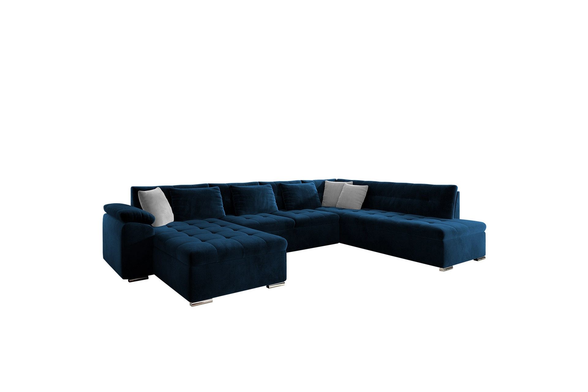 Dynir Soffa med Divan och Sch&auml;slong 4-sits - Bl&aring;