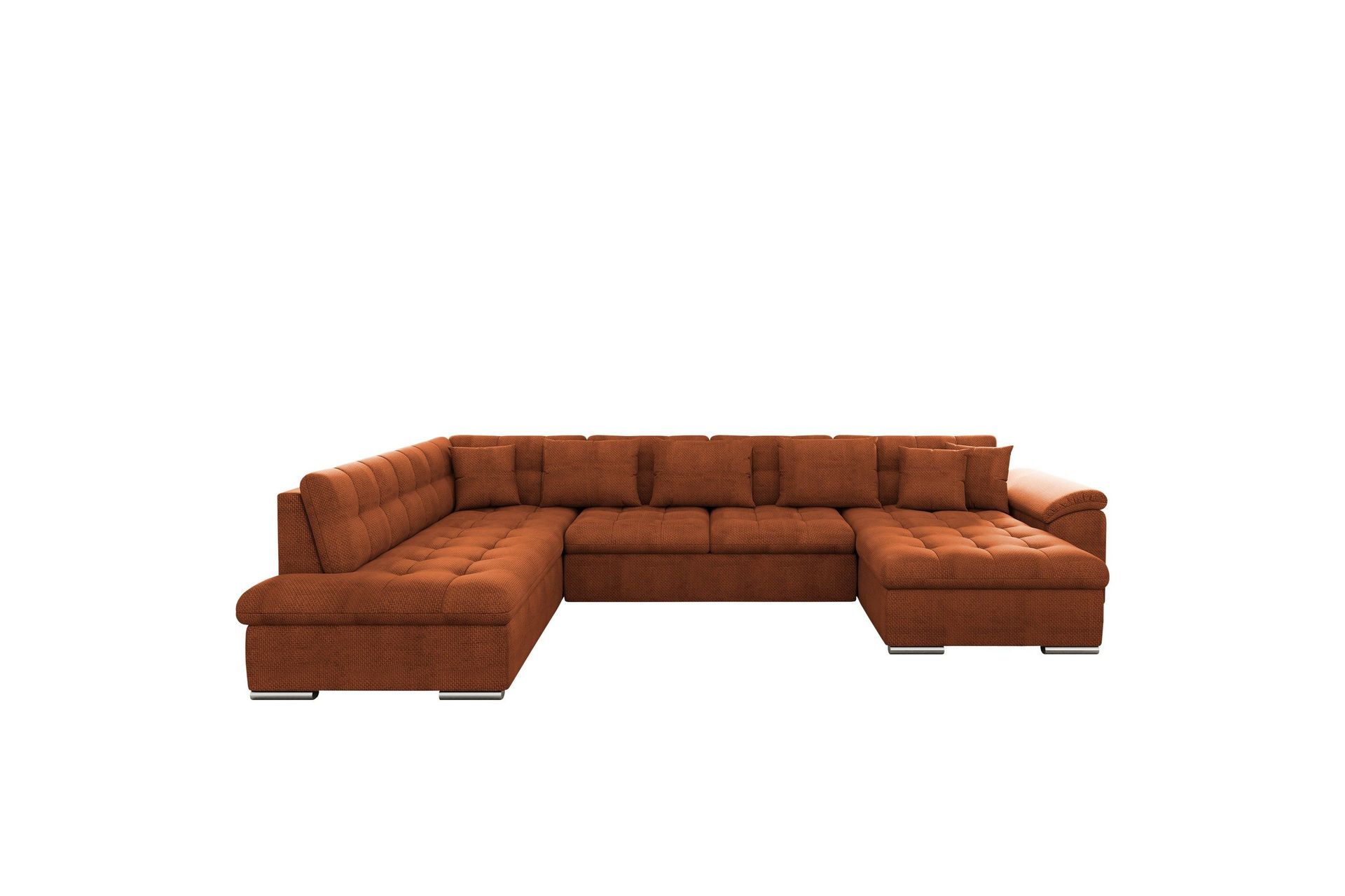 Dynir Soffa med Divan och Sch&auml;slong 4-sits - Orange