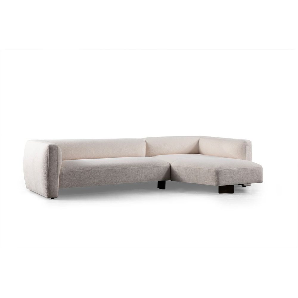 elvaris 4-sits soffa med divan - vit