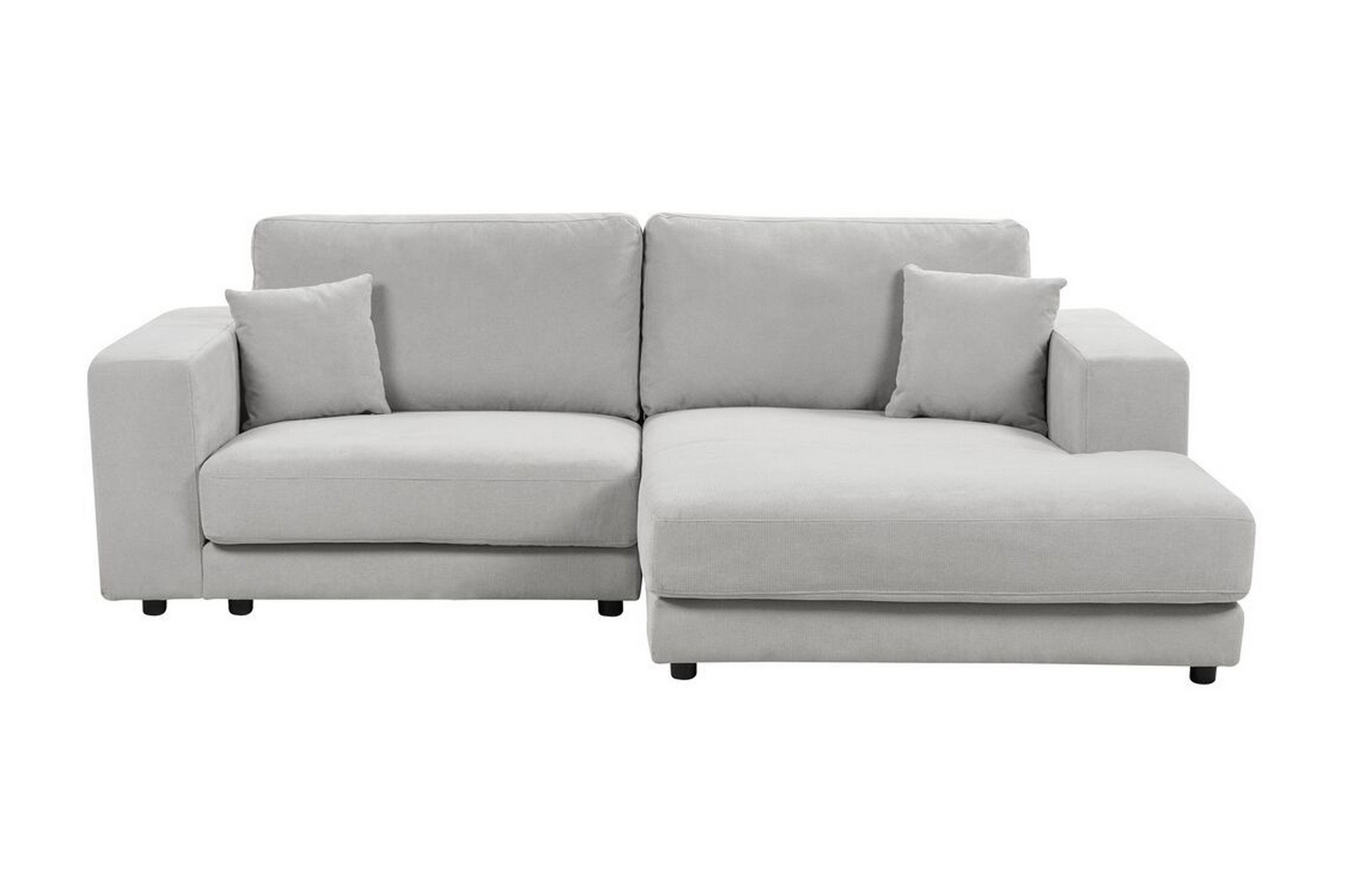 Ersi Soffa med Divan 3-sits GråSvart