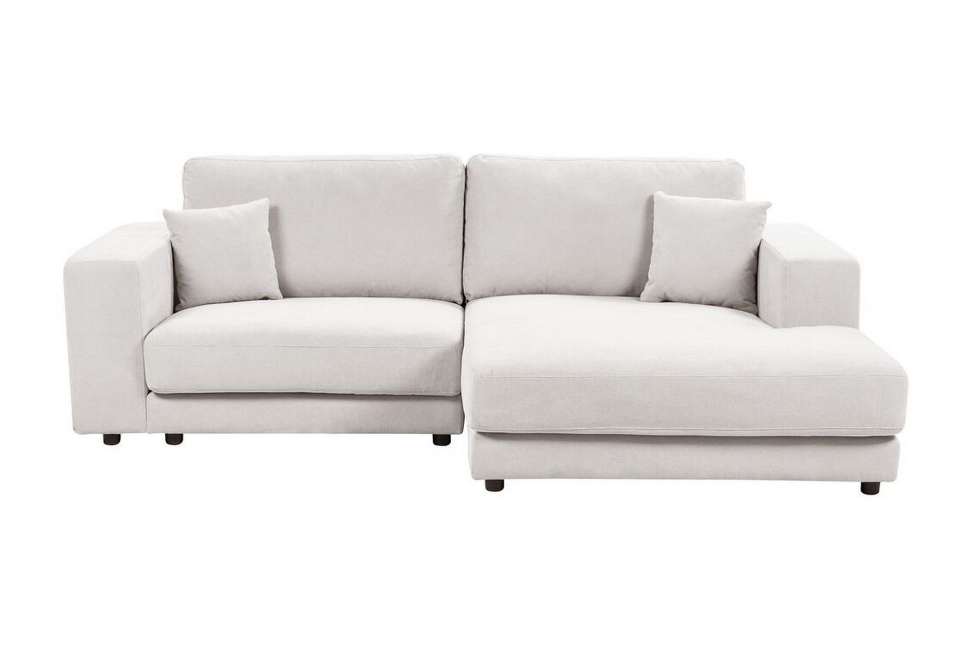 Ersi Soffa med Divan 3-sits - Vit/Svart