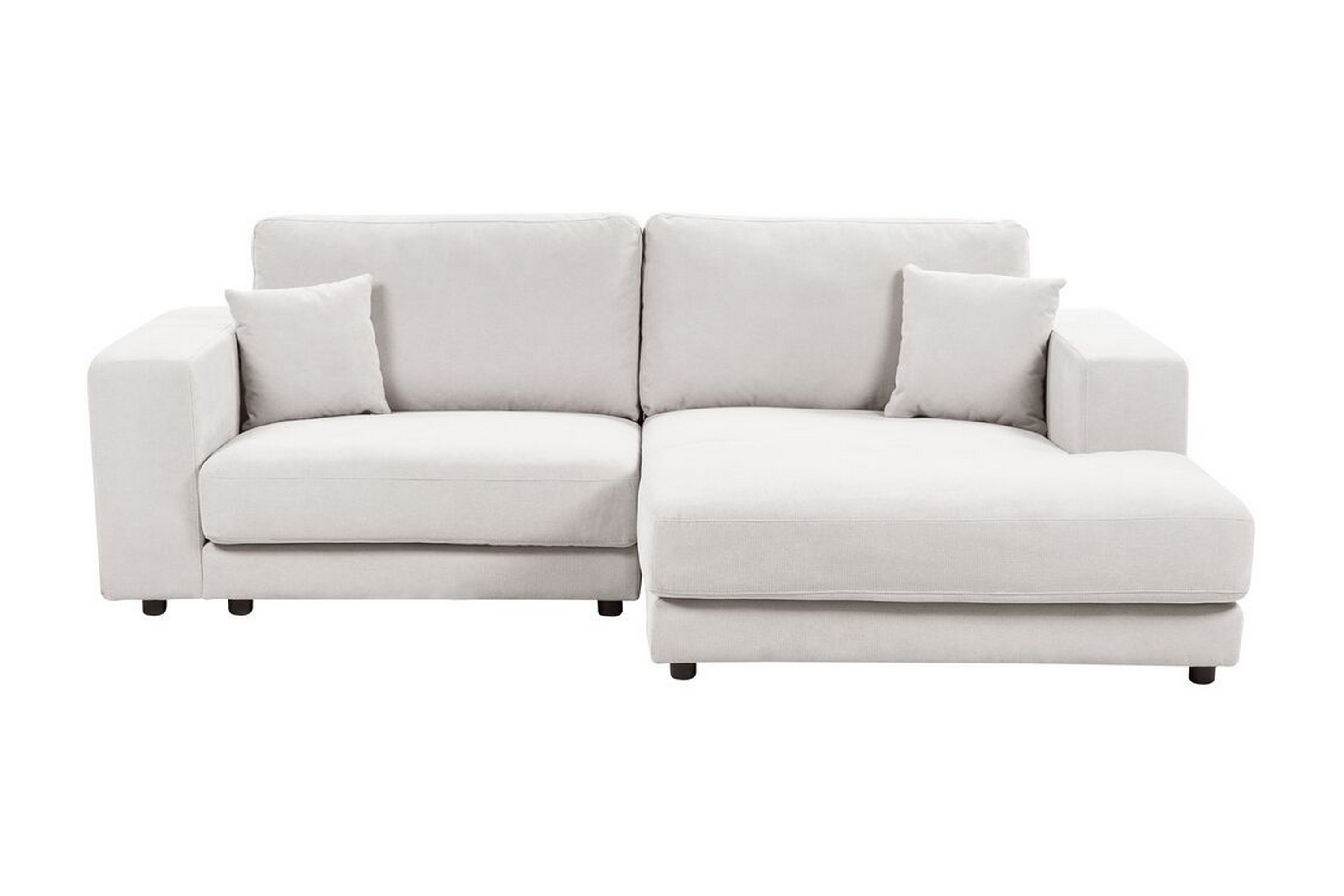 Ersi Soffa med Divan 3-sits Vit/Svart