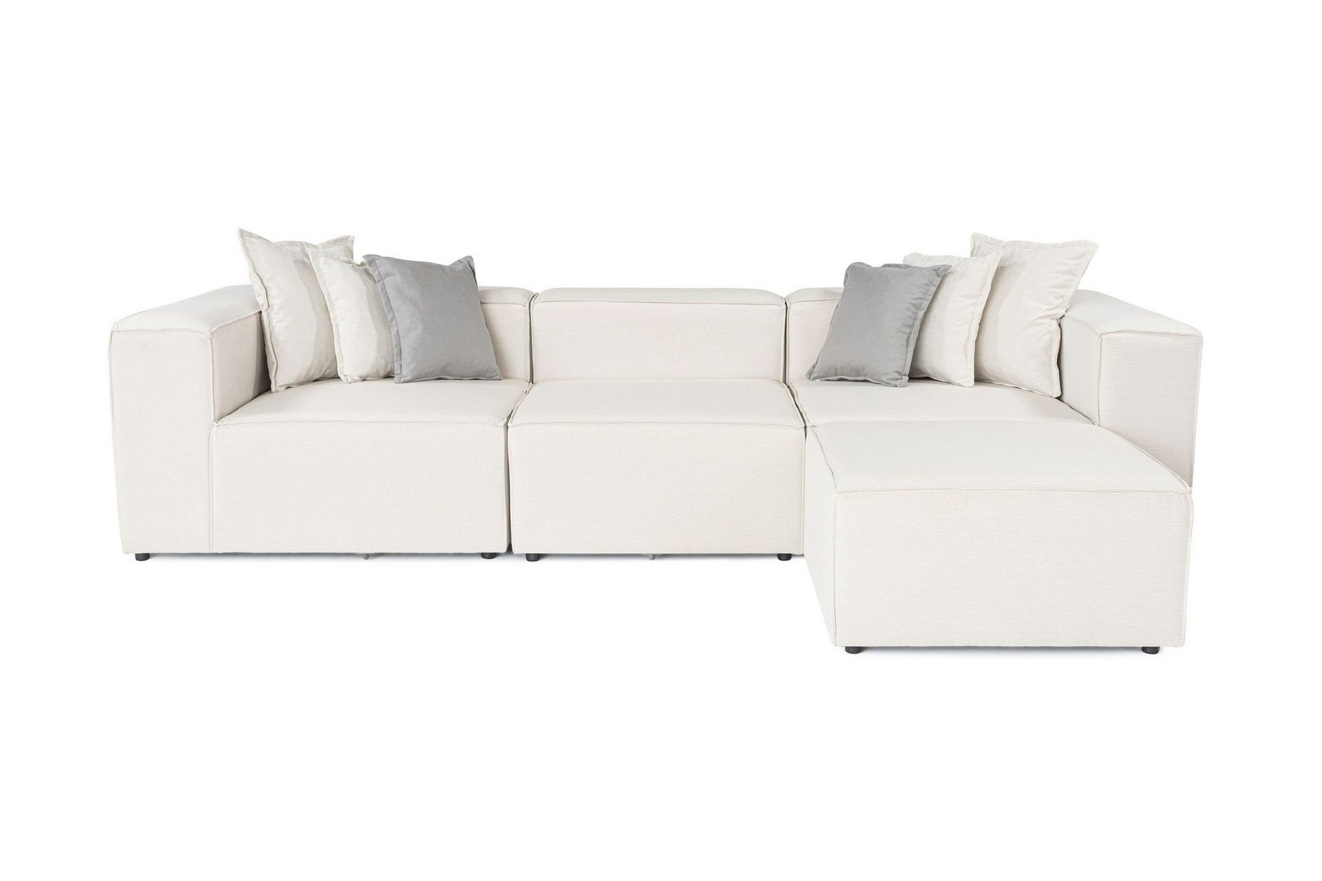 Fahmida Soffa med Divan 3-sits - Ecru