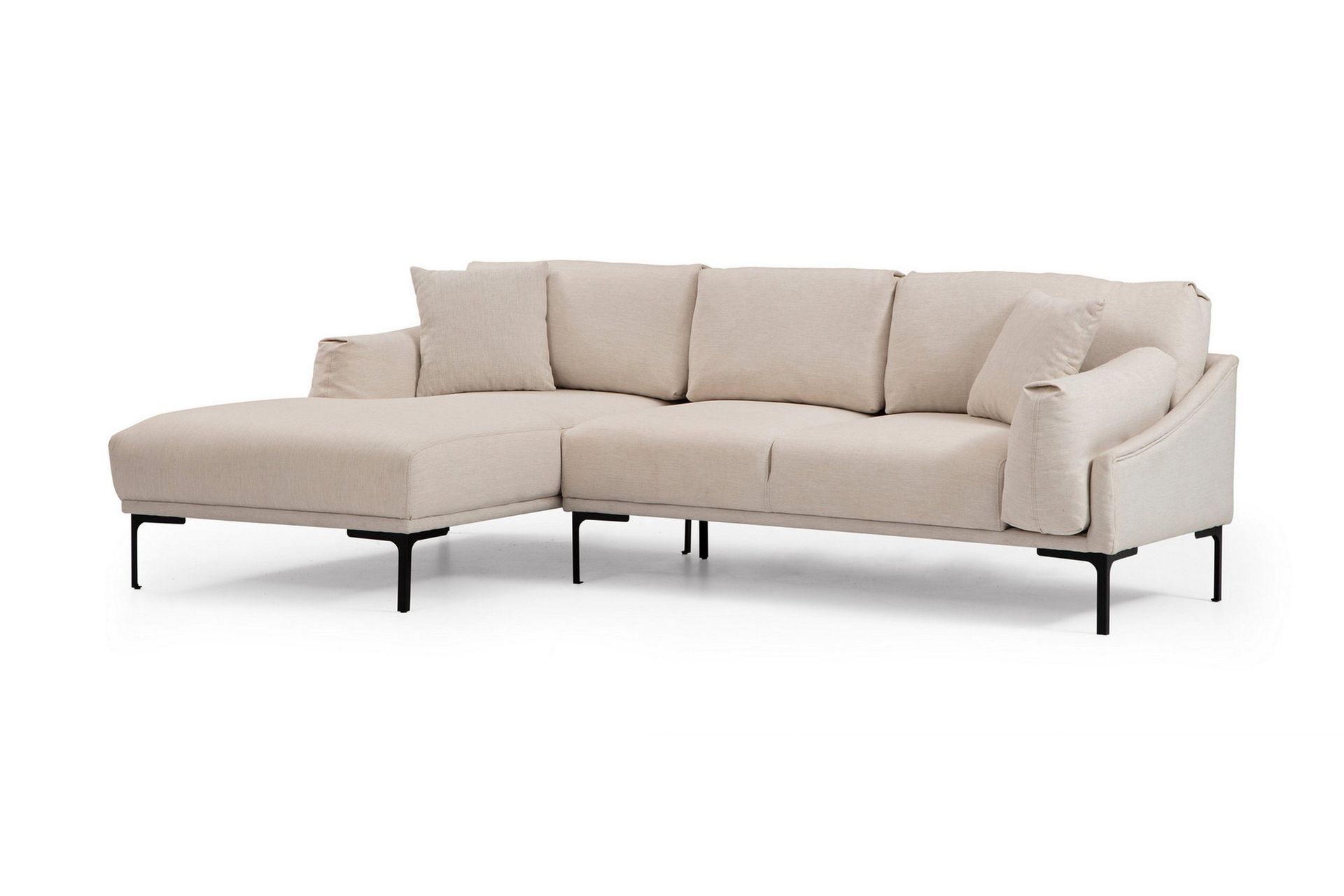 glenure soffa m. divan 4-sits - cream
