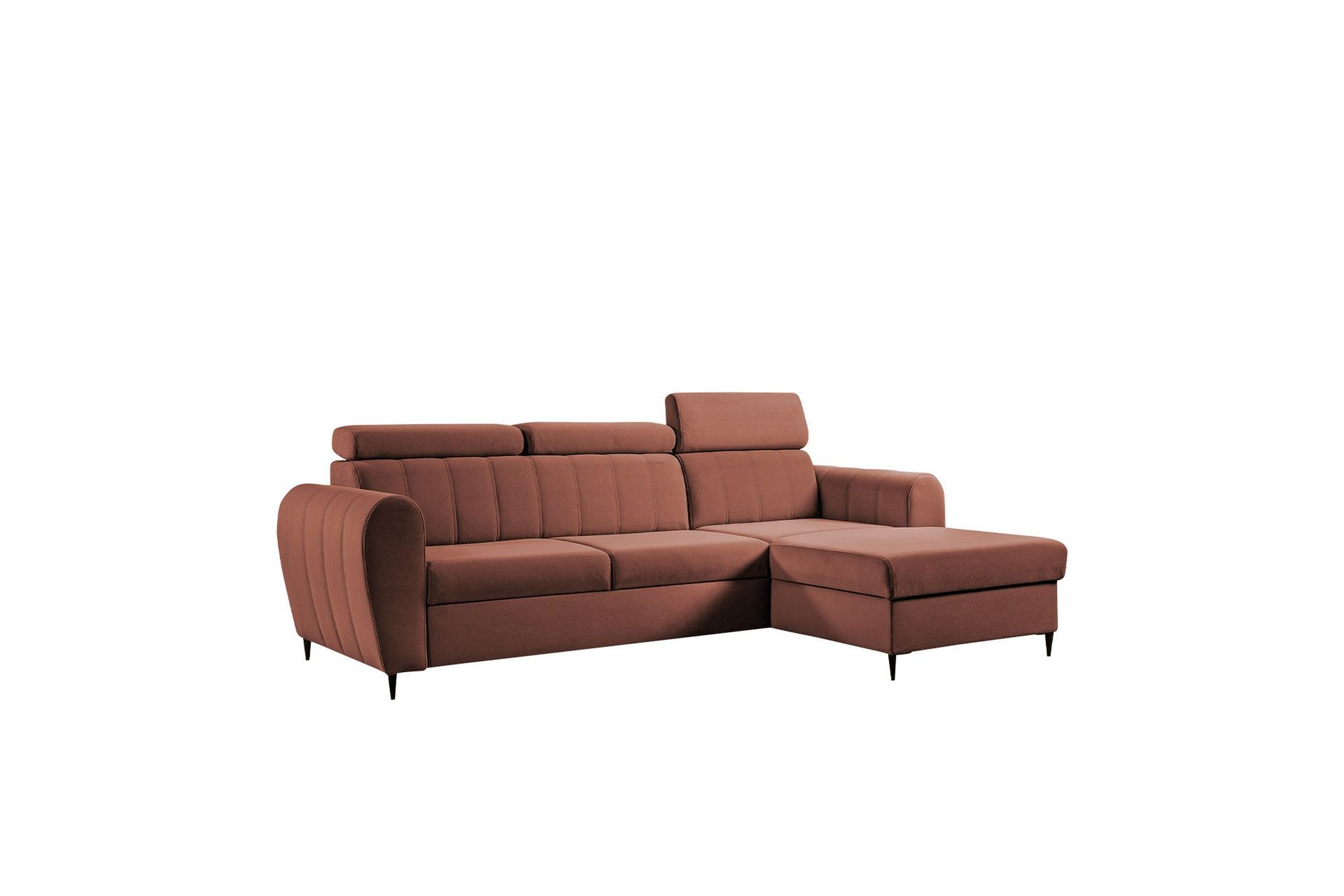 Hoffman Soffa med Divan 3-sits - Koppar