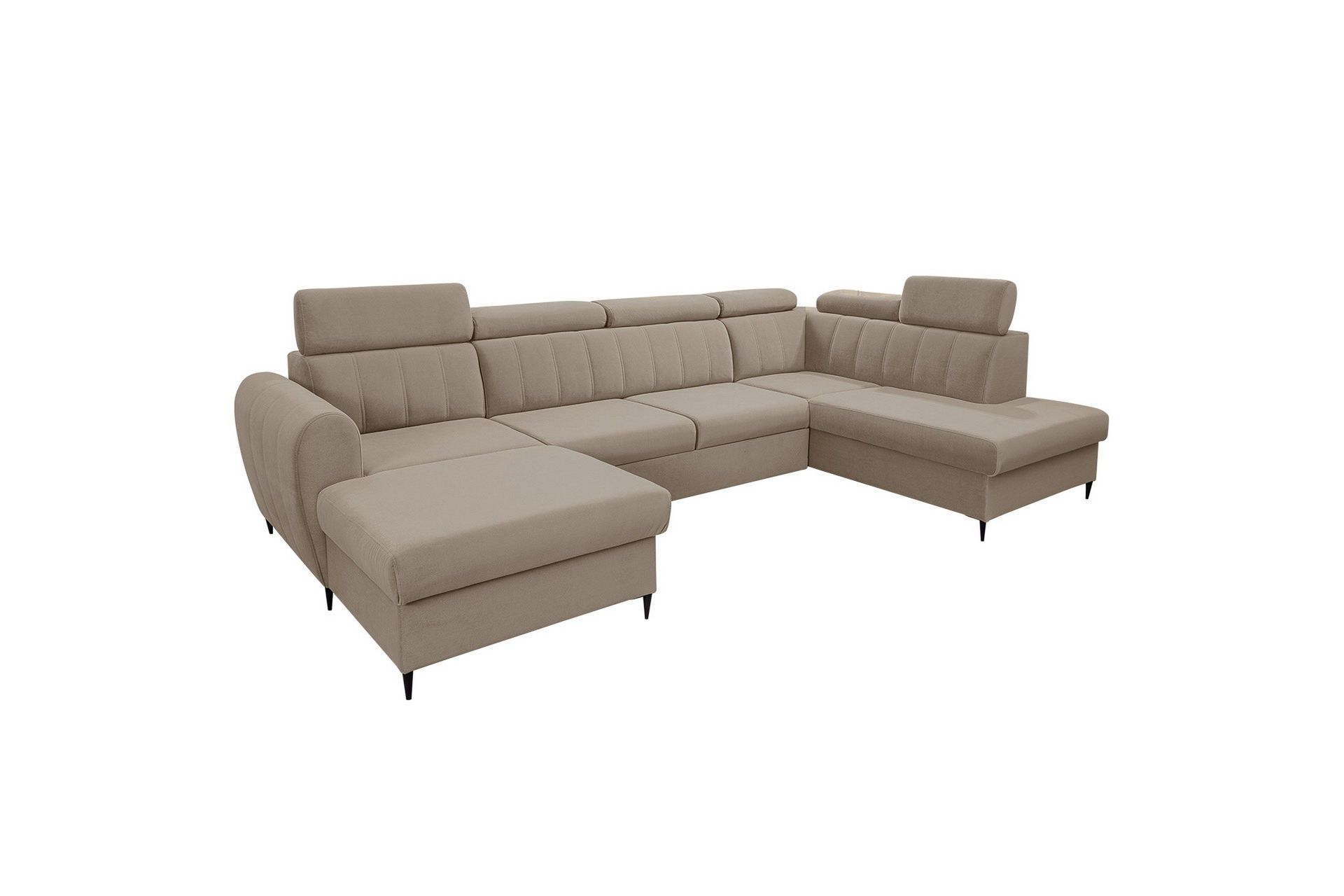 Hoffman Soffa med Divan och Sch&auml;slong 4-sits - Beige