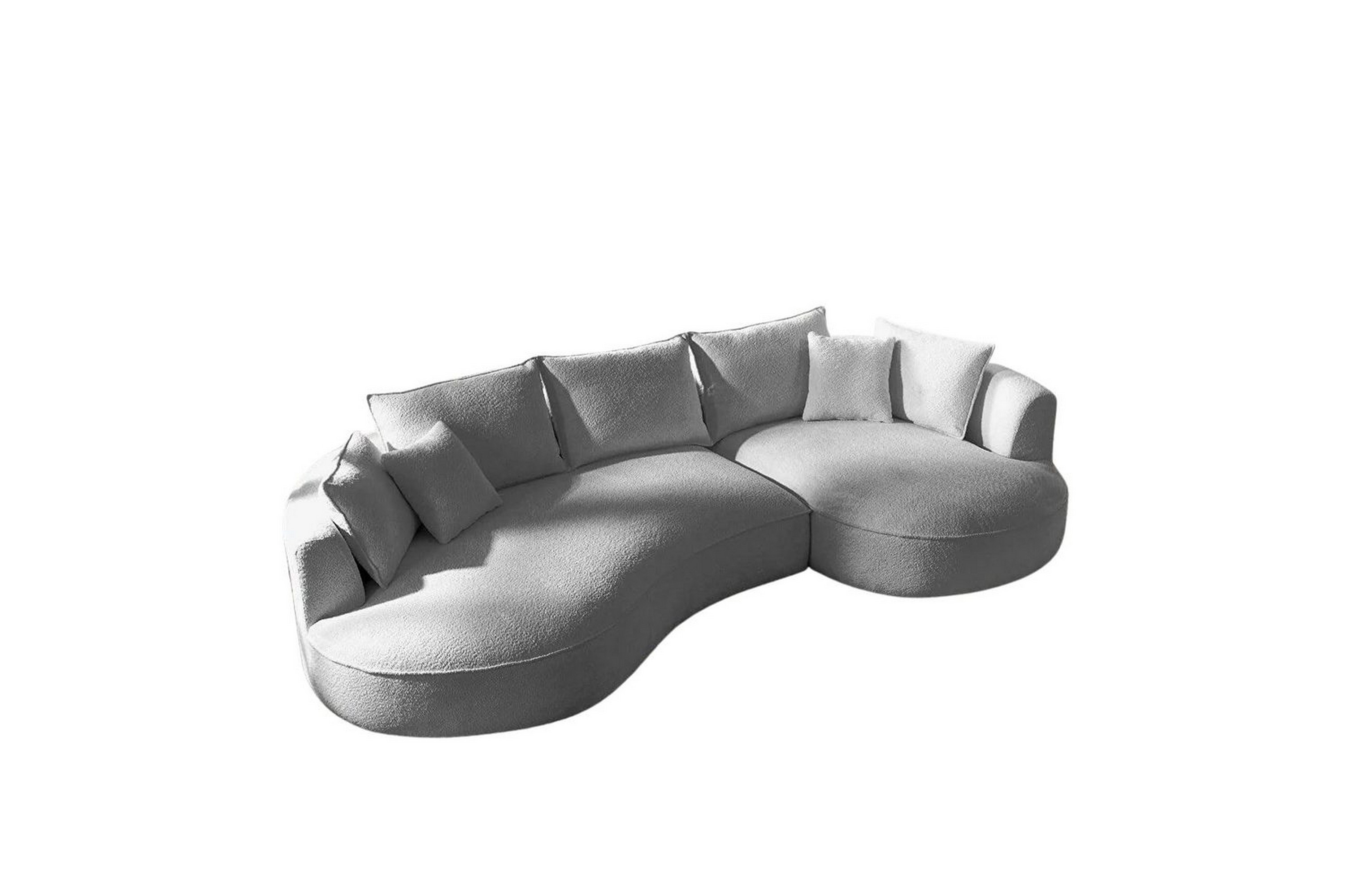 hungirr soffa med divan 4-sits - grå