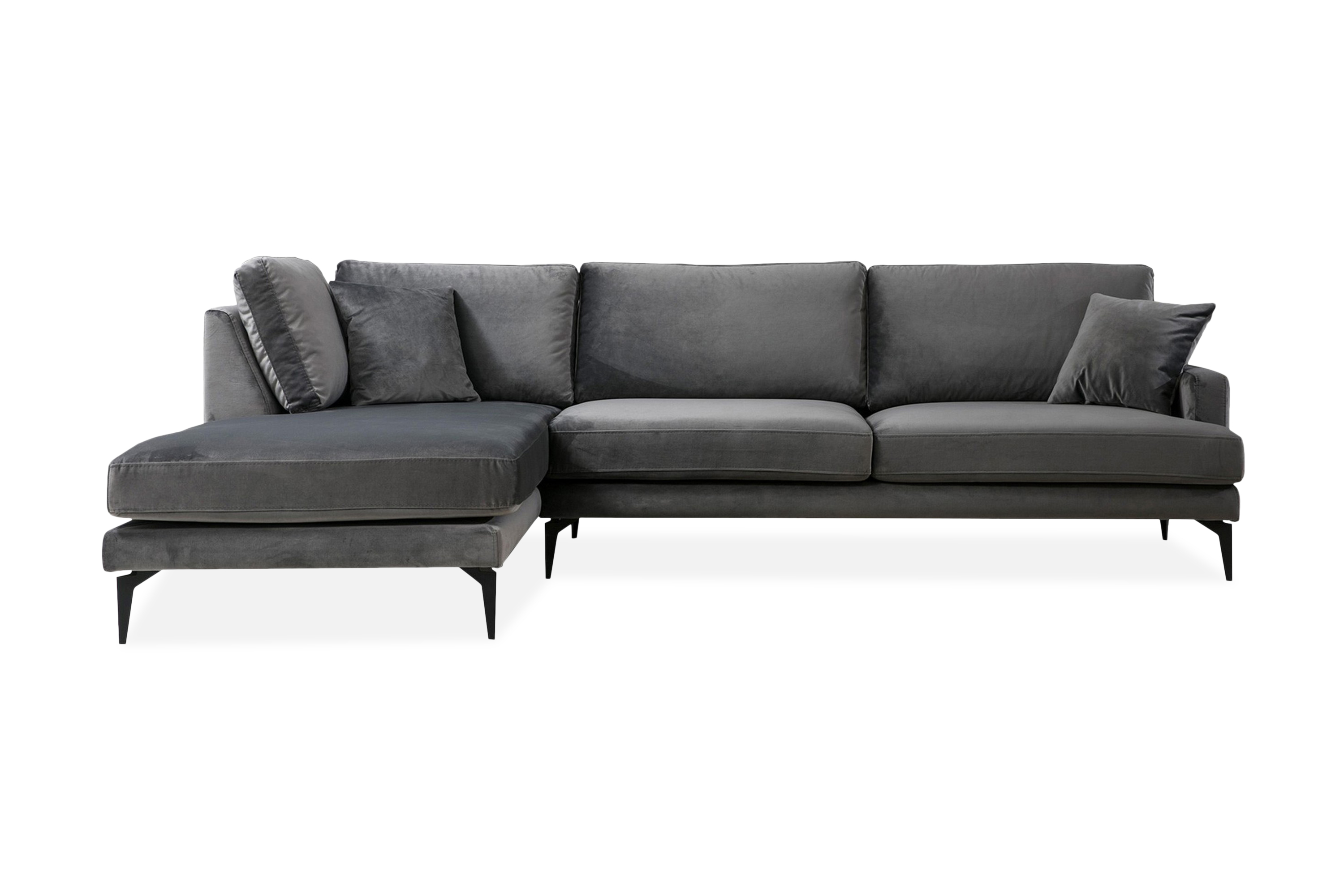 Hörnsoffa Blanchar med Divan Vänster Svart