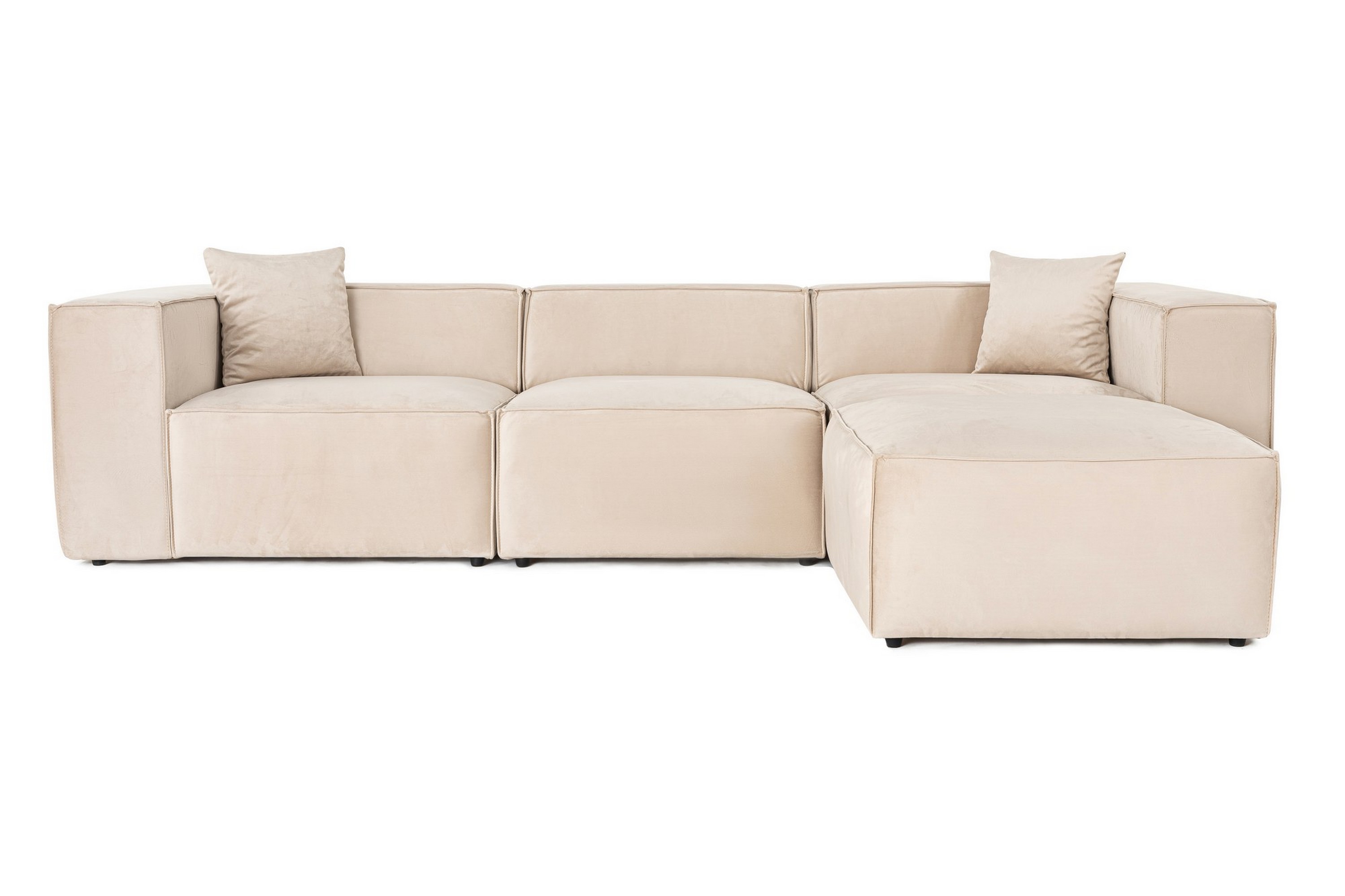 Kaolins Soffa med Divan 3-sits Cream