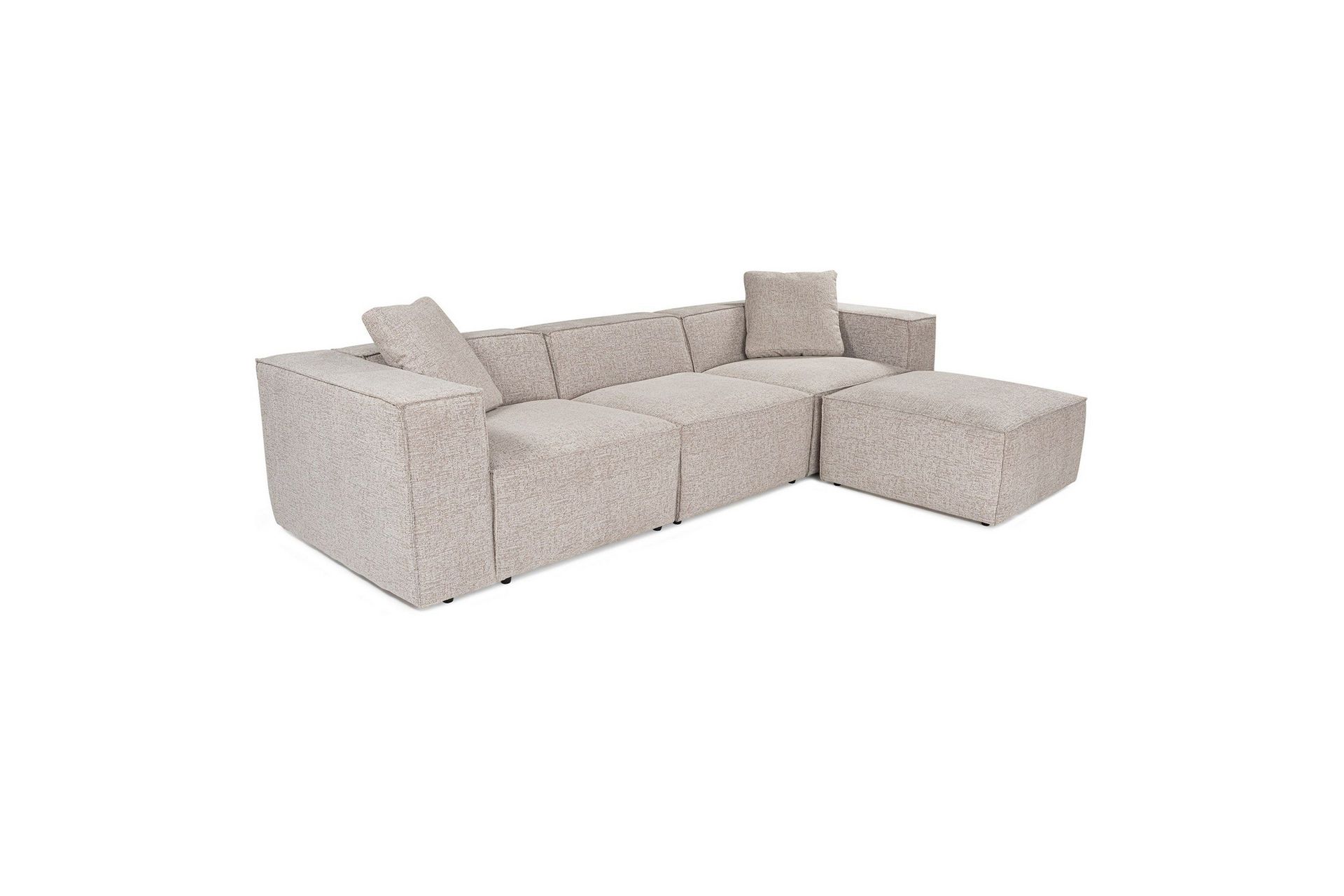 Kaolins Soffa med Divan 3-sits - Mocha