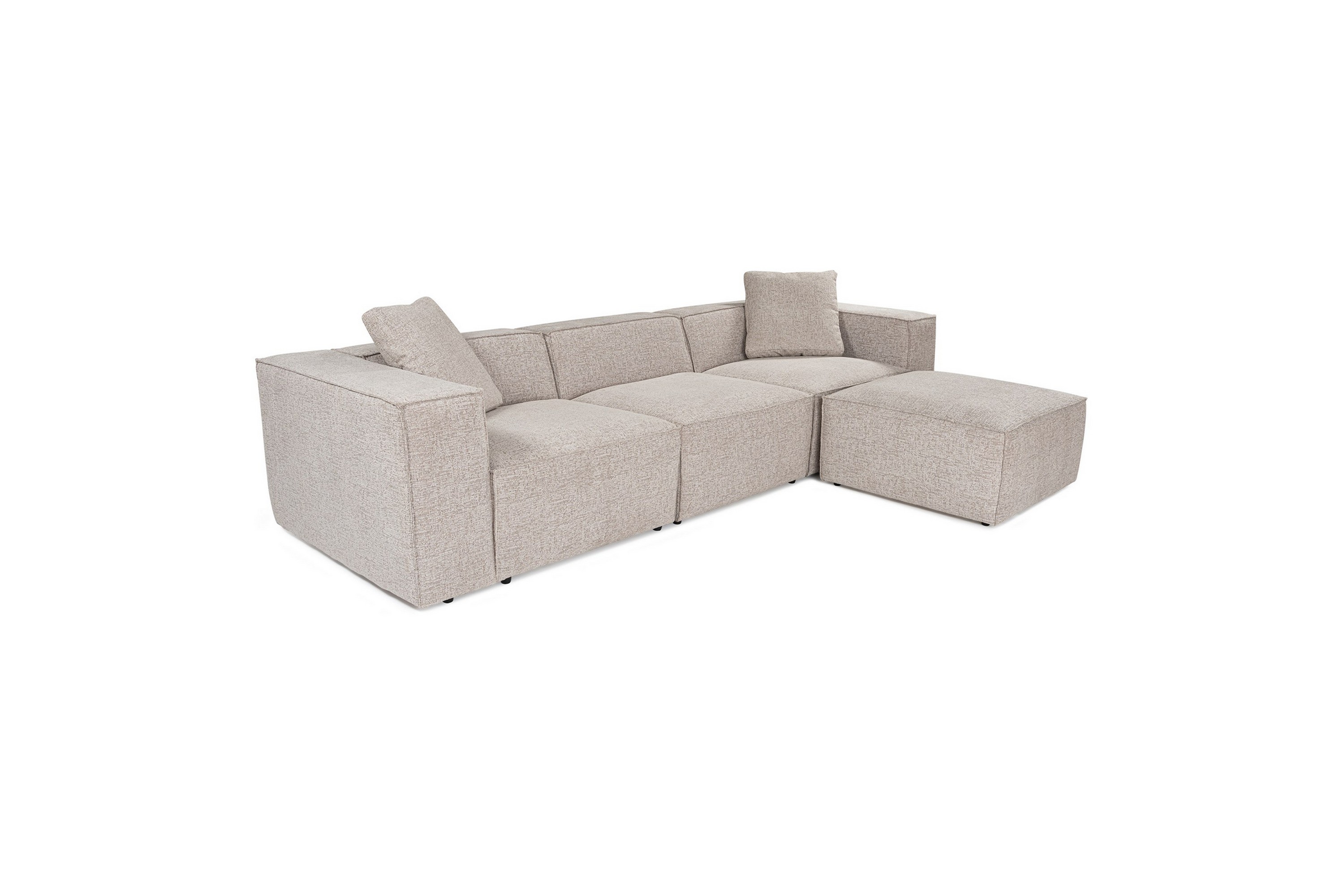 Kaolins Soffa med Divan 3-sits Mocha