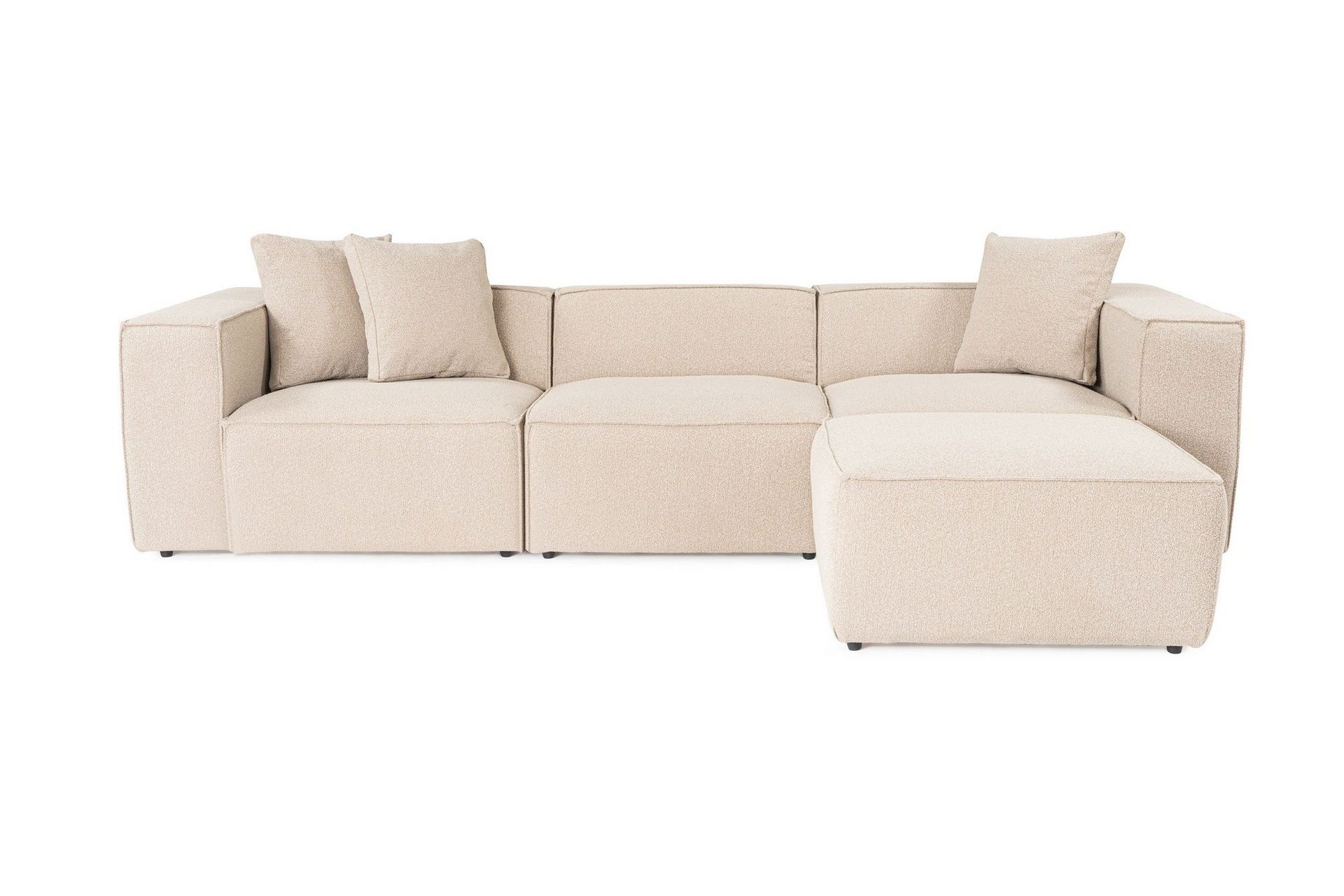 Kaolins Soffa med Divan 3-sits - Peach