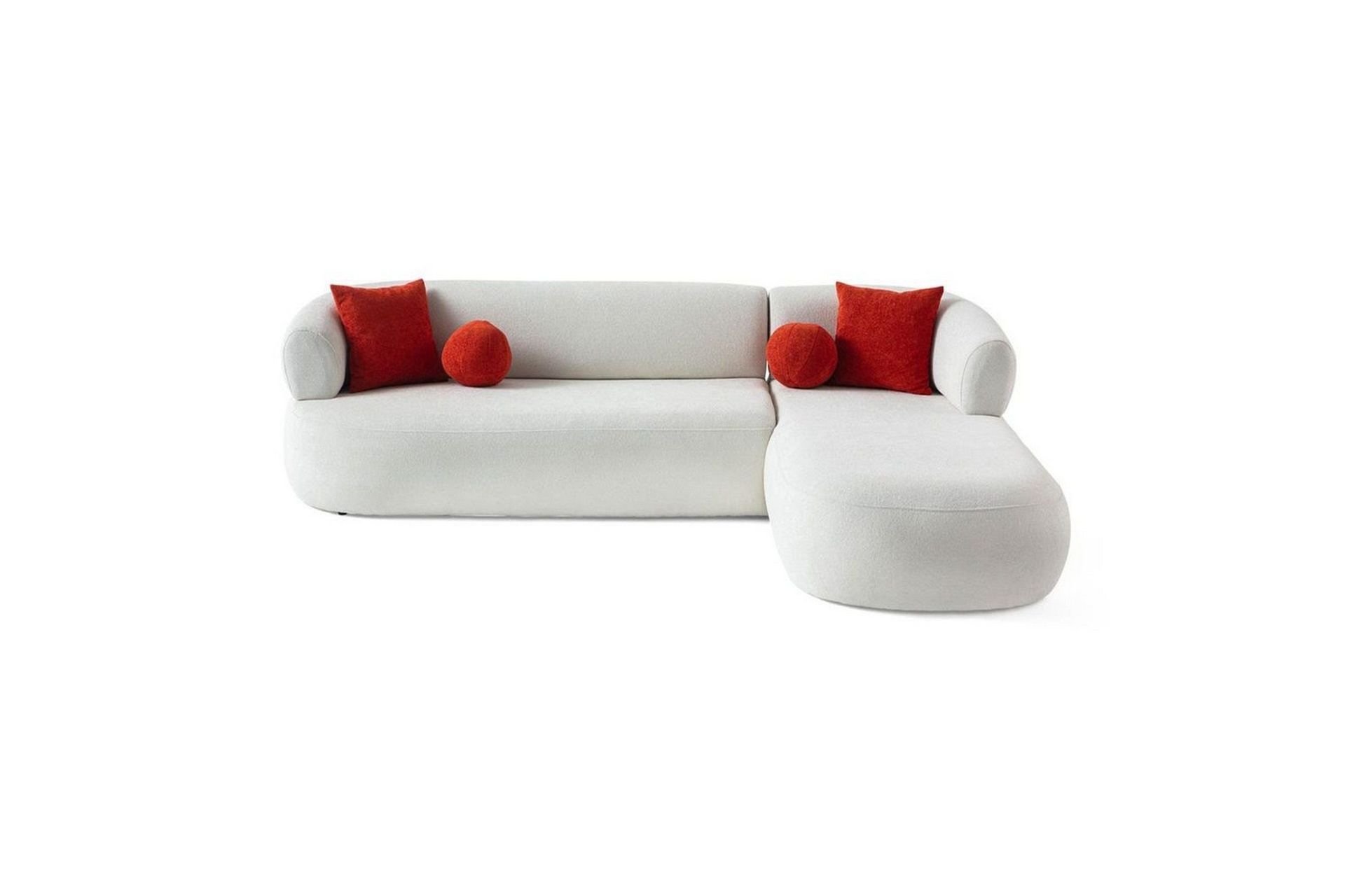 Kollumber Soffa med Divan 3-sits - Vit