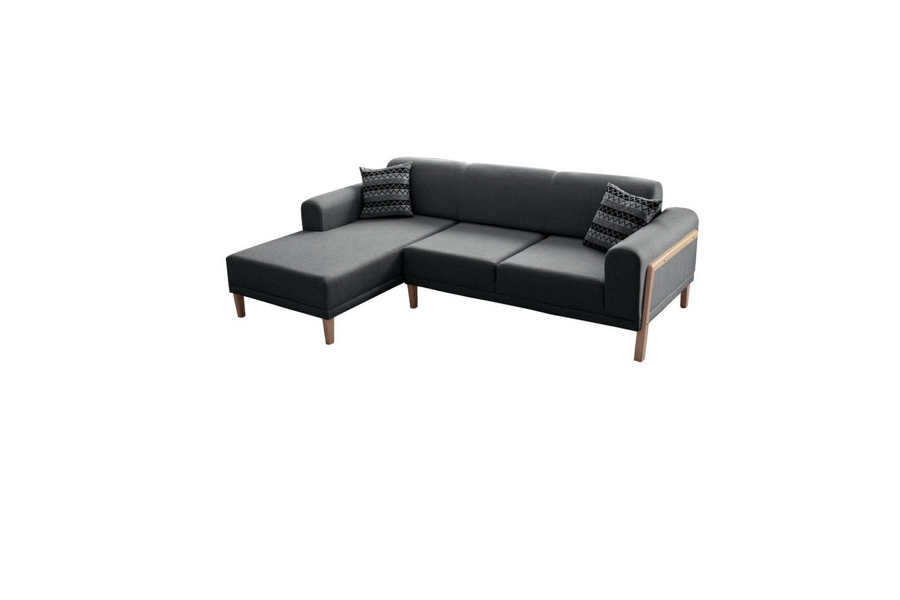 latrona soffa med divan 3-sits - antracit